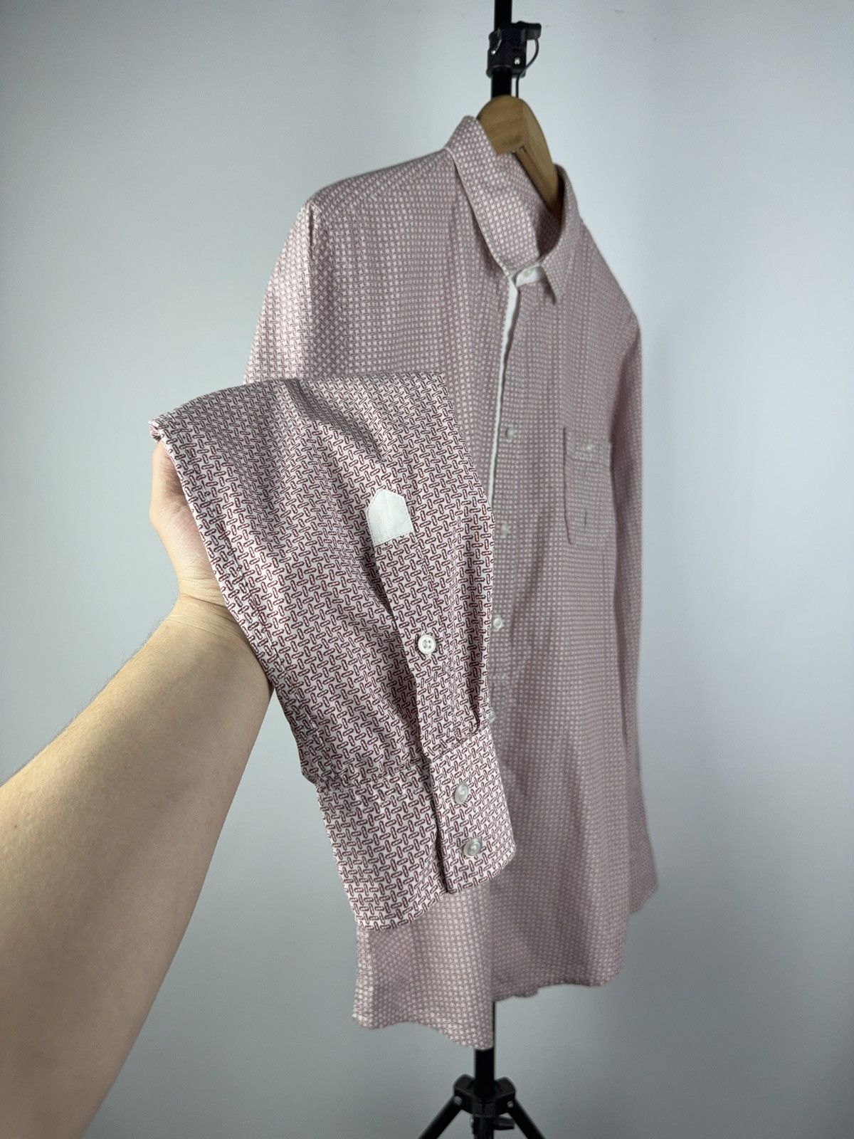 Hugo × Hugo Boss Hugo Boss Orange Label Patterned Shirt Long Sleeve Size L Size US L / EU 52-54 / 3 - 6 Thumbnail