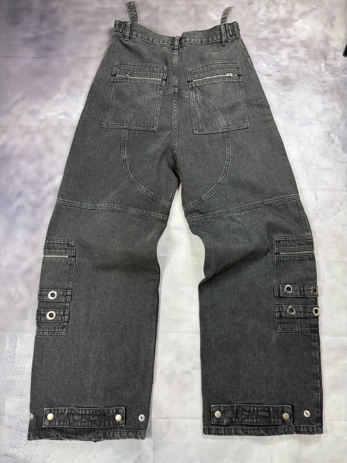 PROJECT G/R Project G/R Flight Denim Pants - black y2k vintage Size US 32 / EU 48 - 9 Thumbnail