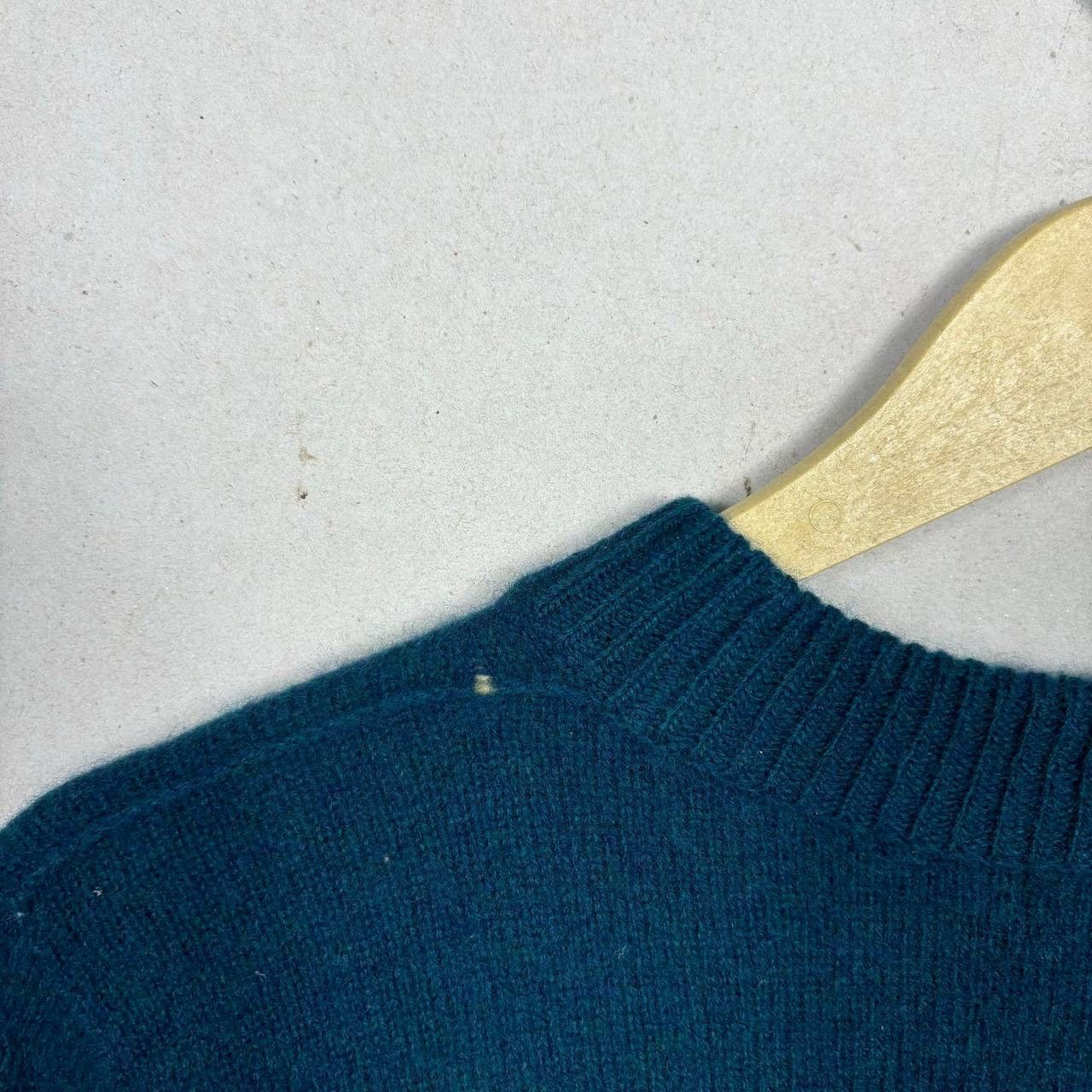 Zucca ZUCCA Knit Sweater M Teal 100% Wool Japanese Designer Size US M / EU 48-50 / 2 - 10 Thumbnail