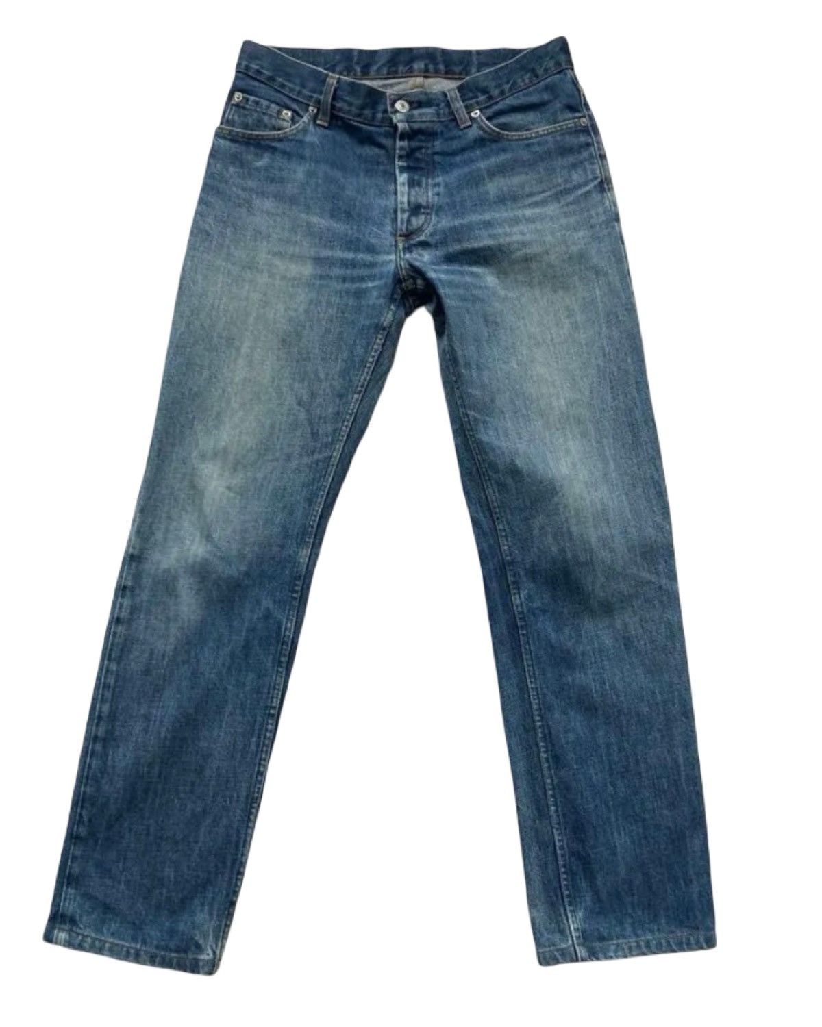 Helmut Lang 1999 Classic Cut Raw Selvedge Denim Jeans Size US 31 - 1 Thumbnail