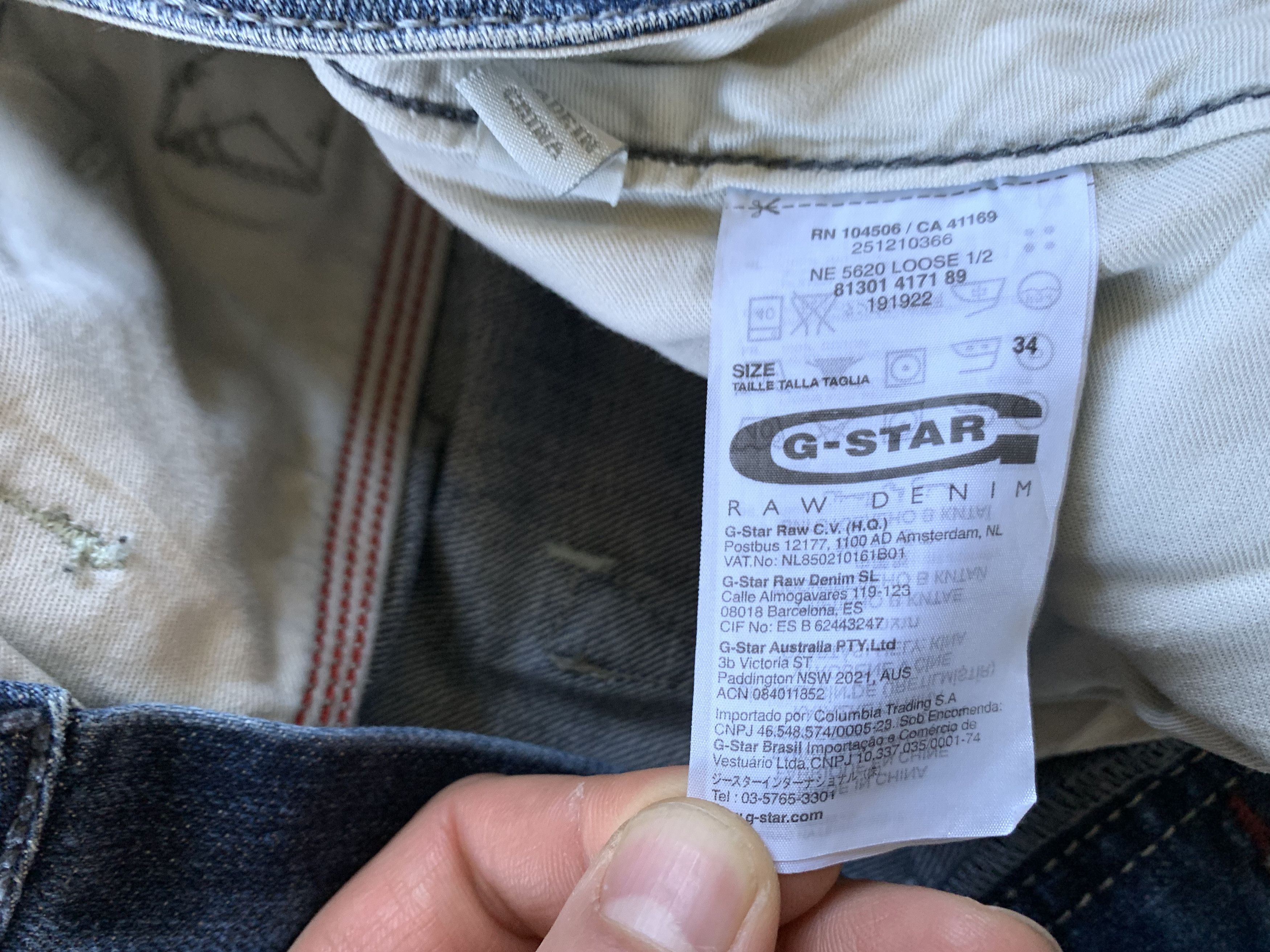 G-Star × Vintage G Star Raw NE 5620 Loose Denim Shorts Size US 34 / EU 50 - 9 Thumbnail
