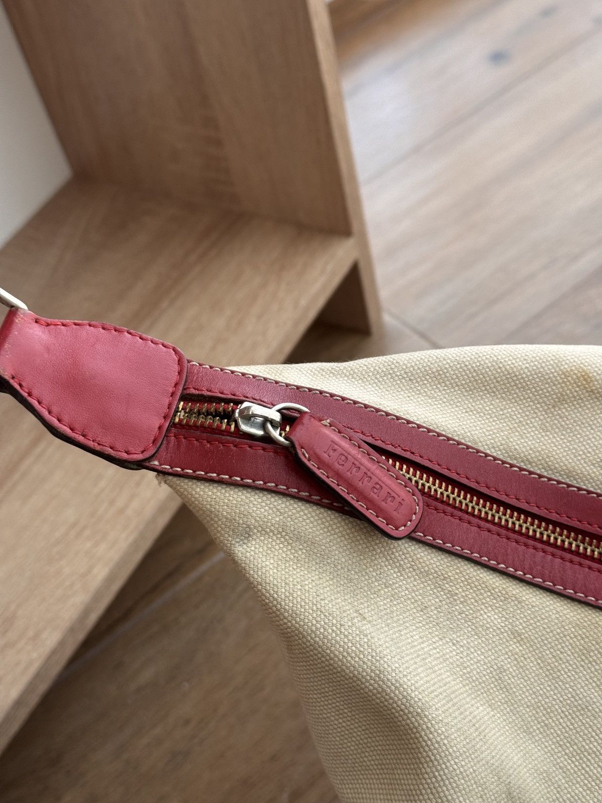 Other Vintage Ferrari Formula 1 Club Canvas & Leather Travel Bag Size ONE SIZE - 13 Thumbnail