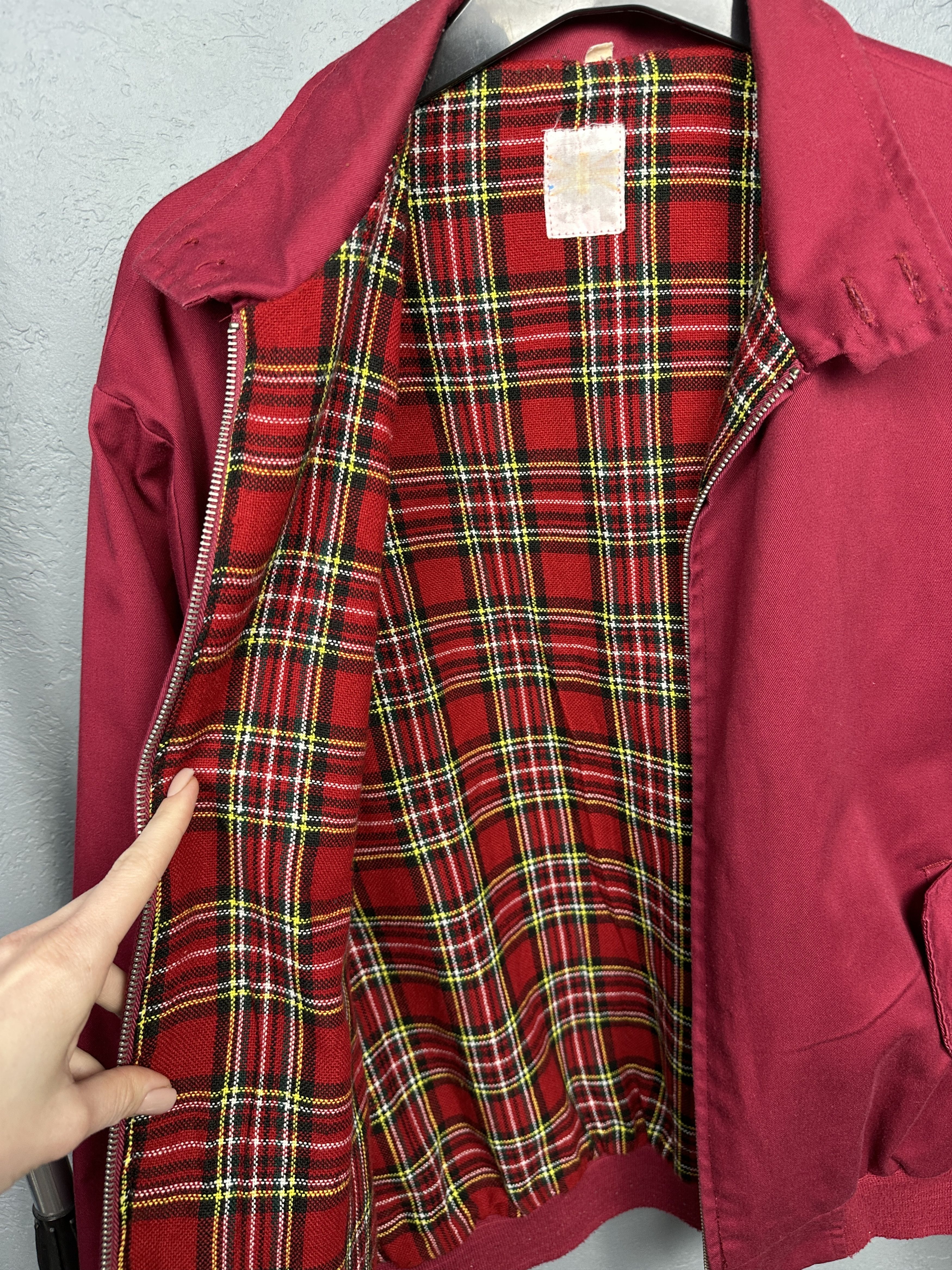 New England Outerwear Vintage England Plaid Lined Collared Bomber Jacket Size US L / EU 52-54 / 3 - 5 Thumbnail