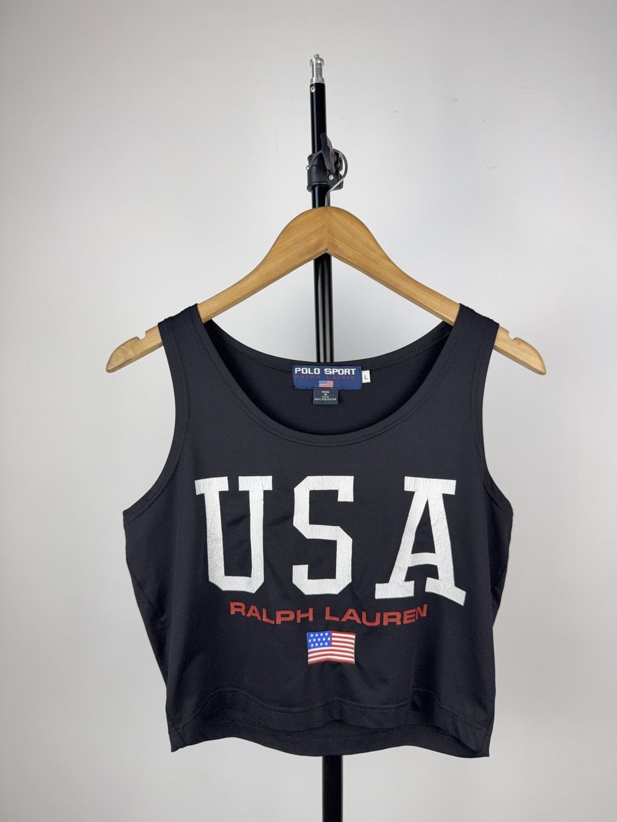 Polo Ralph Lauren Vintage 90s Retro USA Ralph Lauren Polo sport Big Logo Top Size L / US 10 / IT 46 - 1 Thumbnail