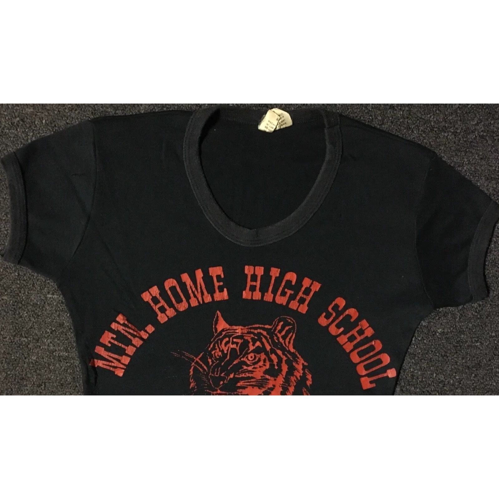 Vintage VINTAGE Mountain Home High School Spirit Shirt S Women Black USA 70s 80s 90s Grunge Size S / US 4 / IT 40 - 5 Thumbnail