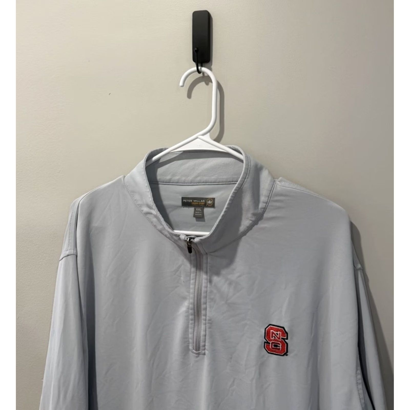 Peter Millar Peter Millar Summer Comfort Men's 2XL Gray 1/4 Zip Pullover Sweater Shirt Sleeve Long Sleeve Polyester Pullover" Size US XXL / EU 58 / 5 - 3 Thumbnail