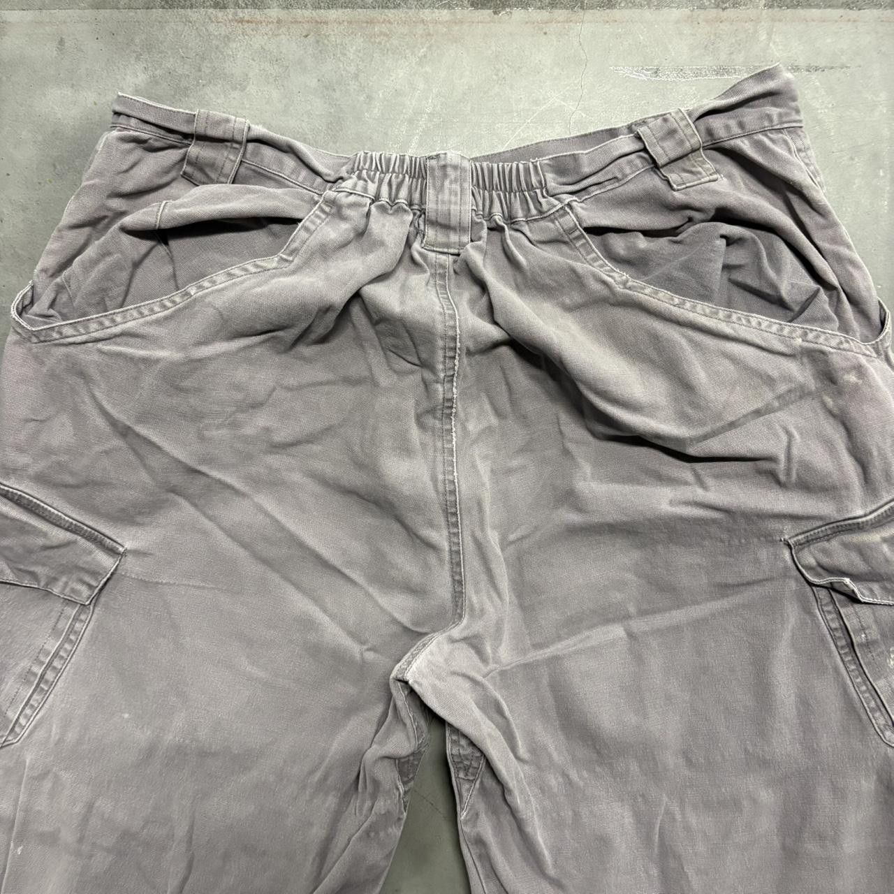 Japanese Brand × Vintage Crazy Vintage Y2K/2000s Baggy Grey Grunge Cargo Pants! Size US 34 / EU 50 - 6 Thumbnail
