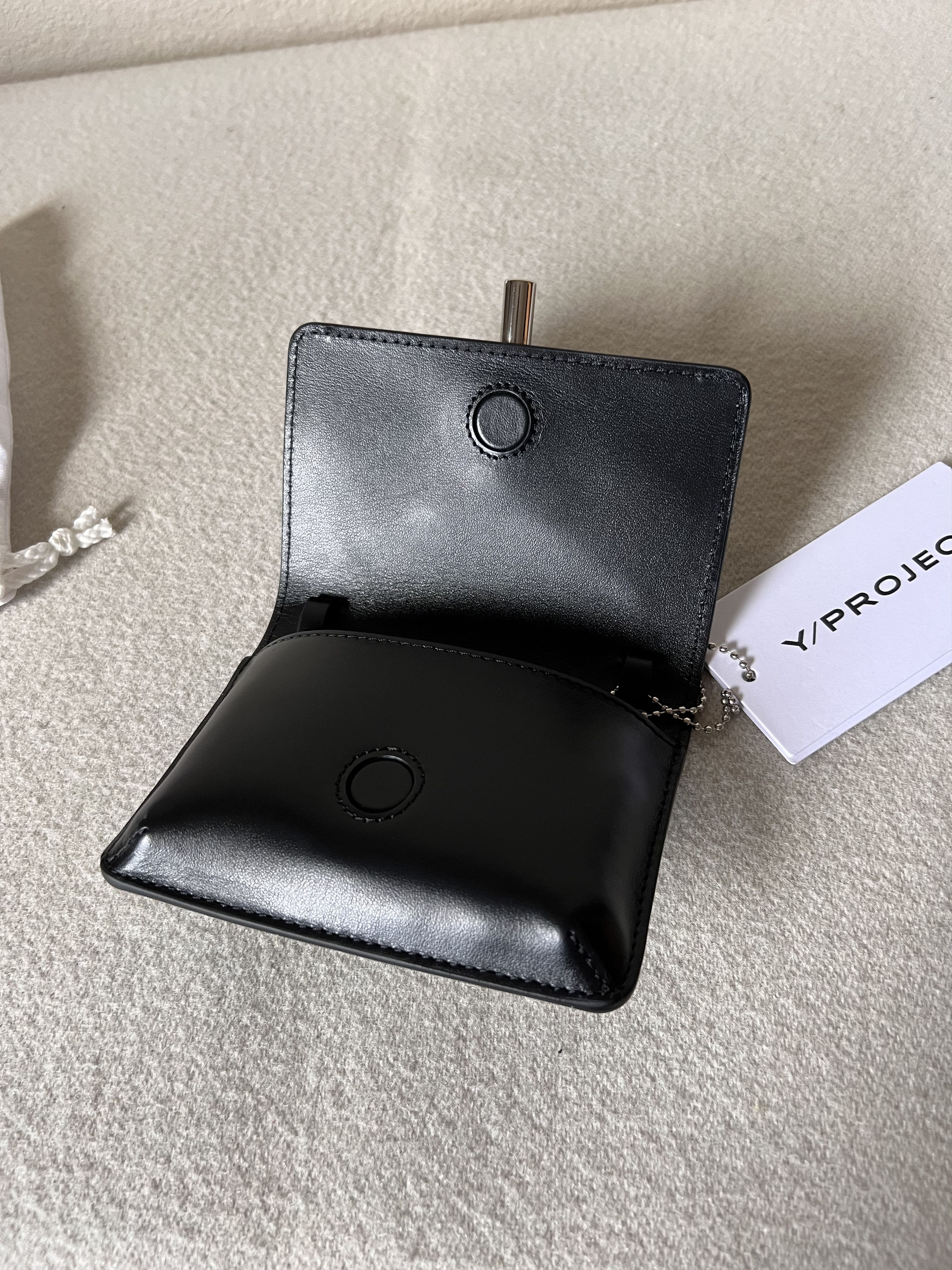 Y/Project Y/Project Y Mini Wallet Bag in Black Leather Size ONE SIZE - 5 Thumbnail