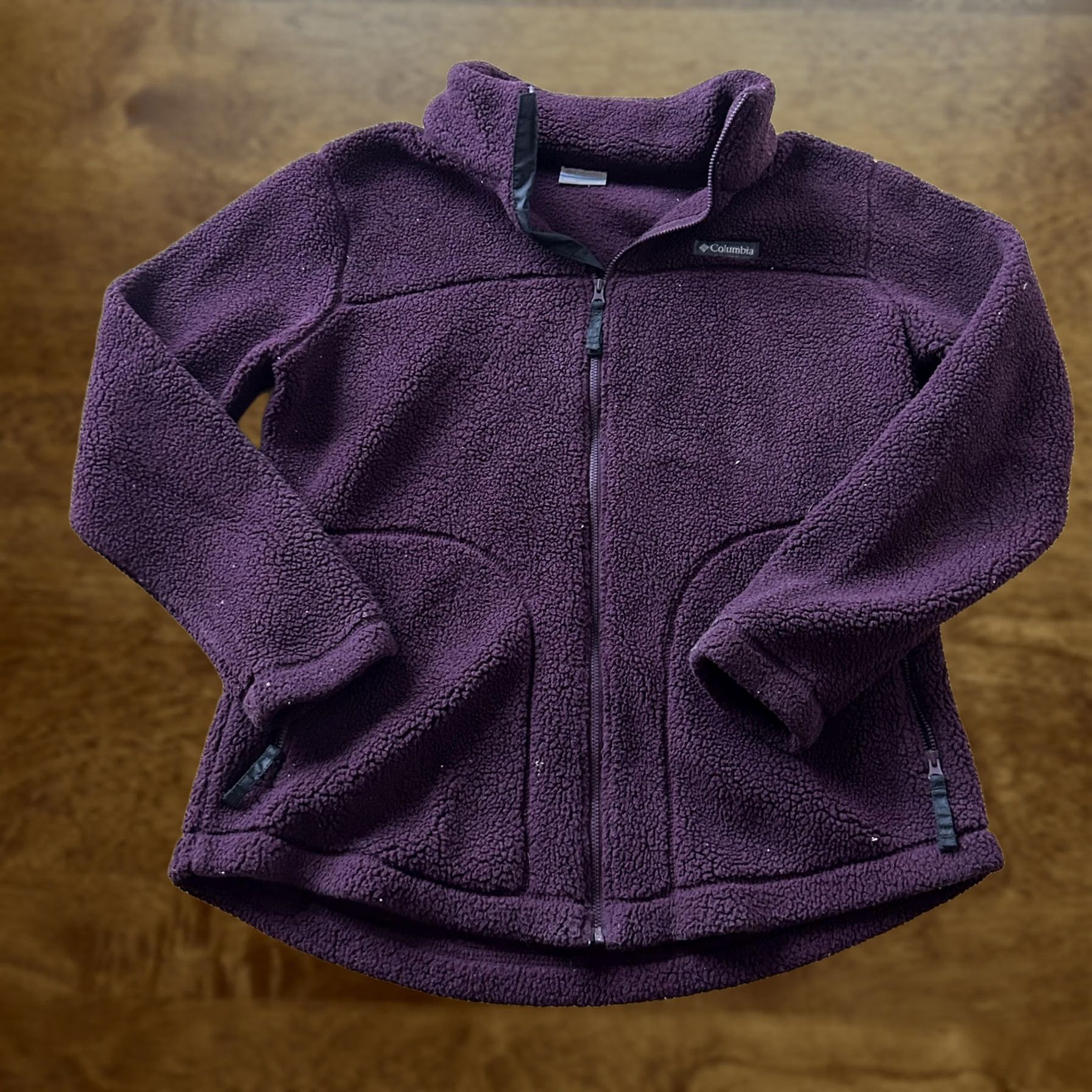 Vintage Columbia Fleece Jacket Womens Large Purple Full Zip Pockets Casual Outdoor Size L / US 10 / IT 46 - 1 Thumbnail