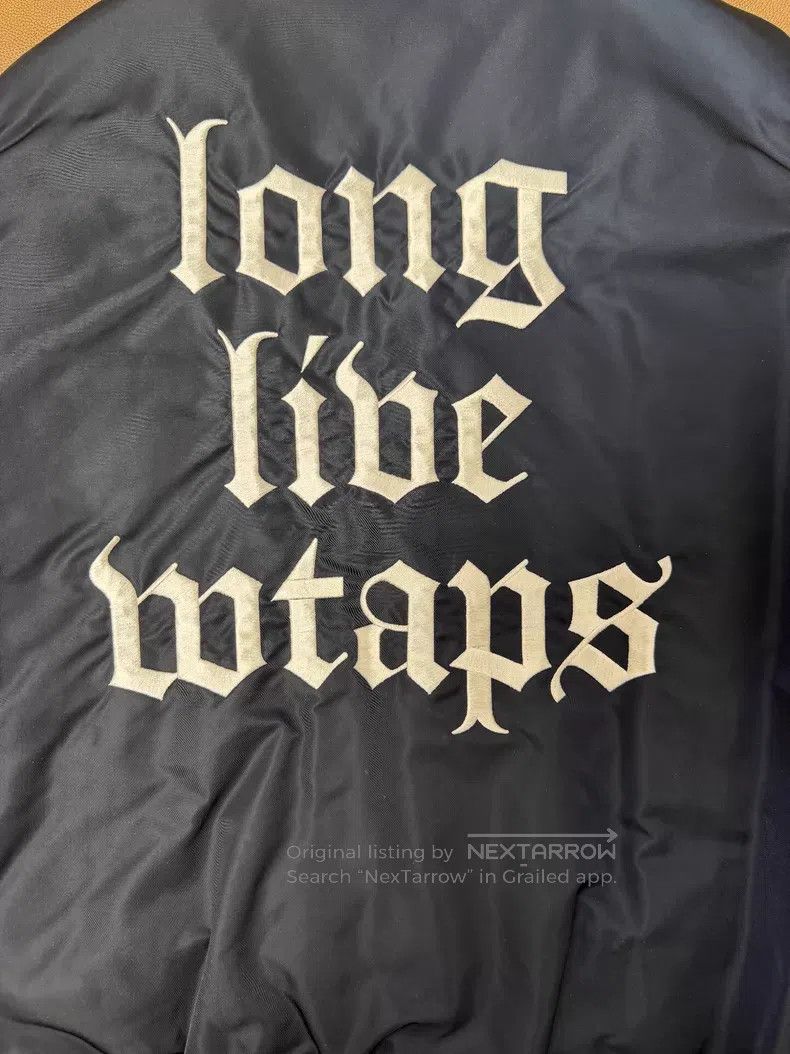 Wtaps Wtaps Embroidered Quilted Baseball Jacket - Navy Blue Size US M / EU 48-50 / 2 - 4 Thumbnail