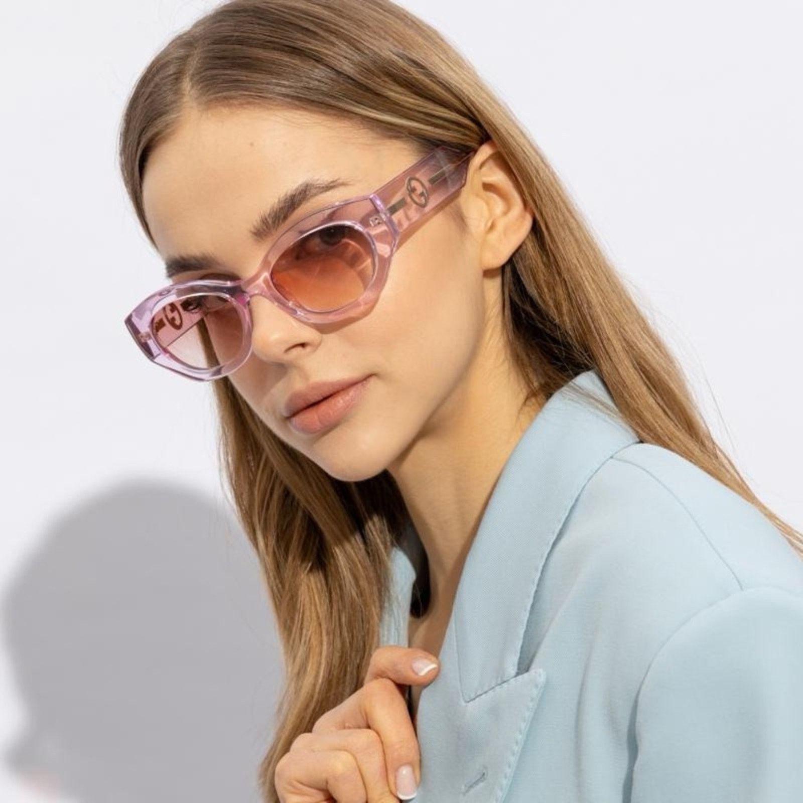 Gucci NEW Gucci Sunglasses GG1553S 003 Pink Red Women Authentic Size ONE SIZE - 1 Thumbnail