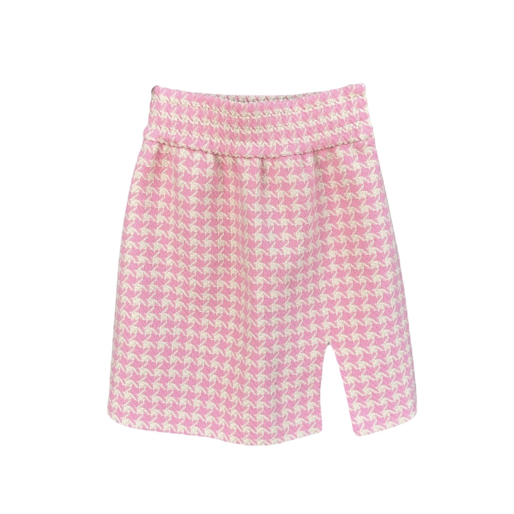Miu Miu Miu Miu Pink Plaid Mini Skirt Sz 38 / 2US Size 25" / US 0 / IT 36 - 1 Thumbnail