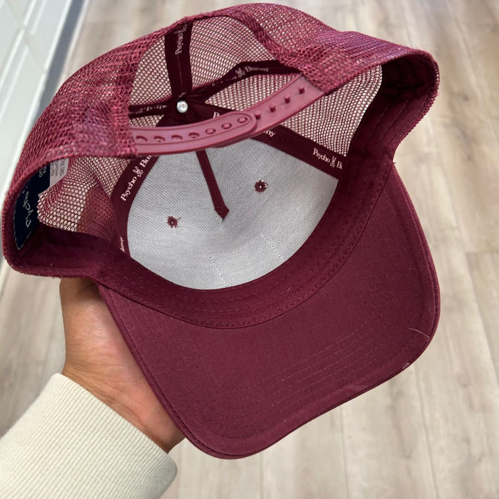 Psycho Bunny Psycho Bunny Maroon Burgundy Trucker Hat Cap Snapback B25 Size ONE SIZE - 6 Thumbnail