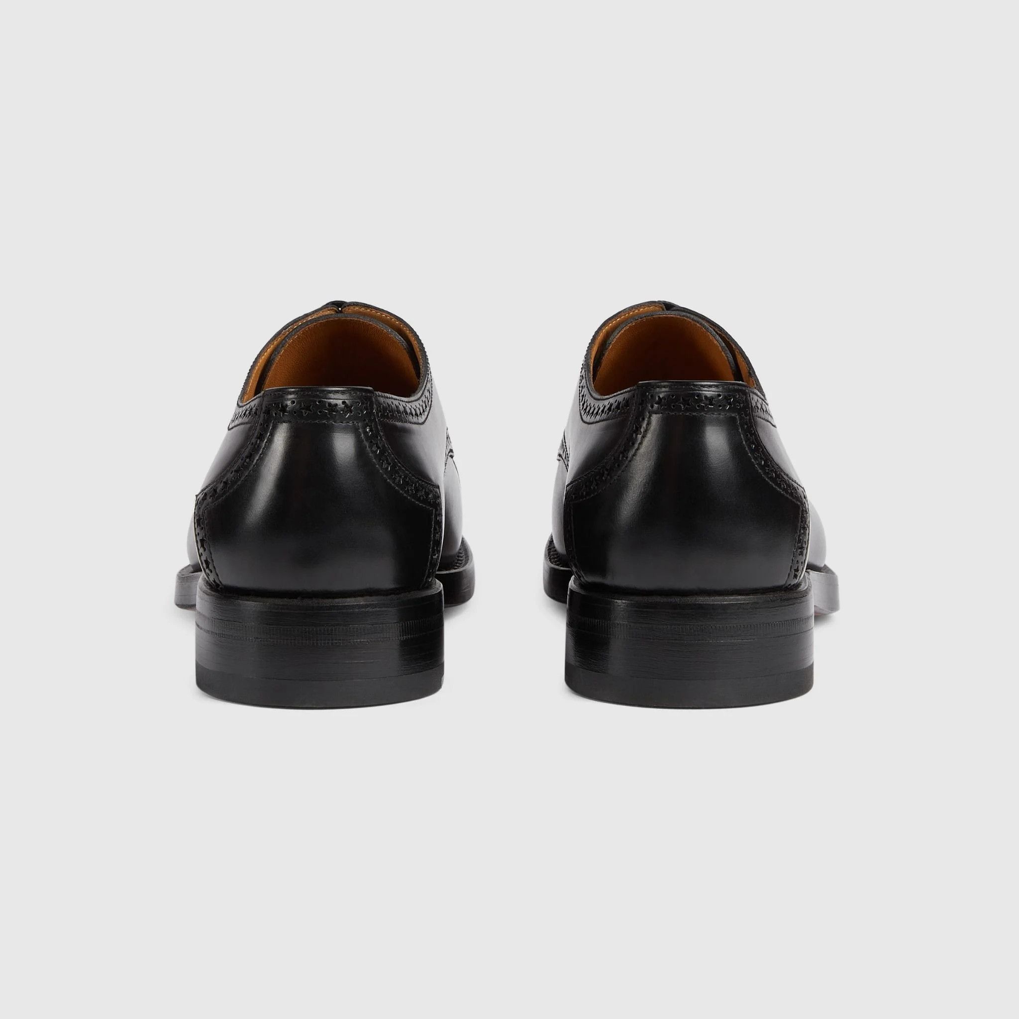 Gucci o1mt1gz0225 Lace-Up Shoes With Brogue Details in Black Size US 14 / EU 47 - 4 Thumbnail