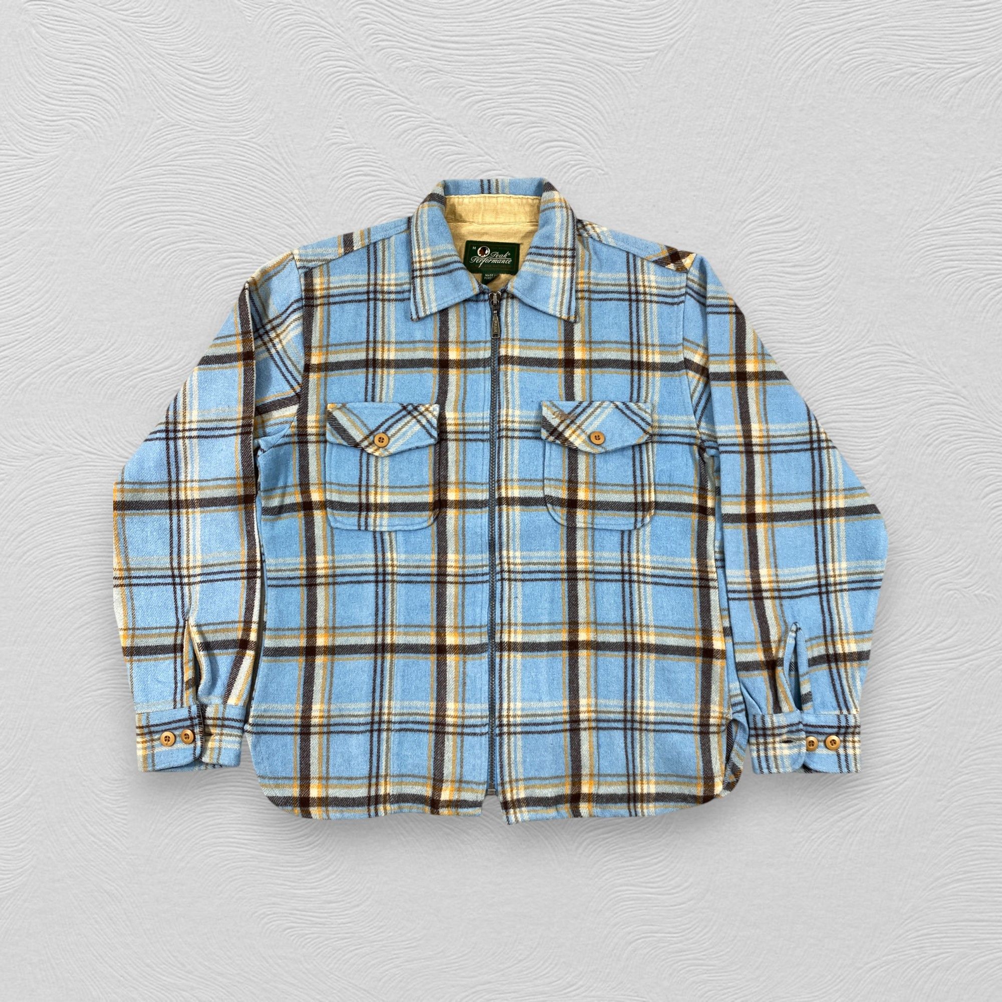 Peak Performance Vintage Peak Performance Flannel Zipper Jacket- J222 Size US M / EU 48-50 / 2 - 1 Thumbnail
