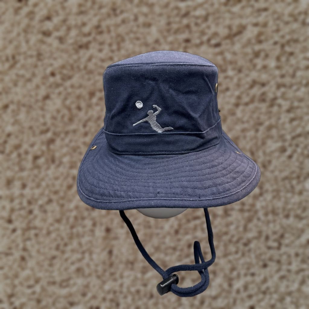 Vintage Big Accessories Blue Bucket Hat Adult One Size Cotton Lightweight Sports Beach Camping Unisex Size ONE SIZE - 1 Thumbnail