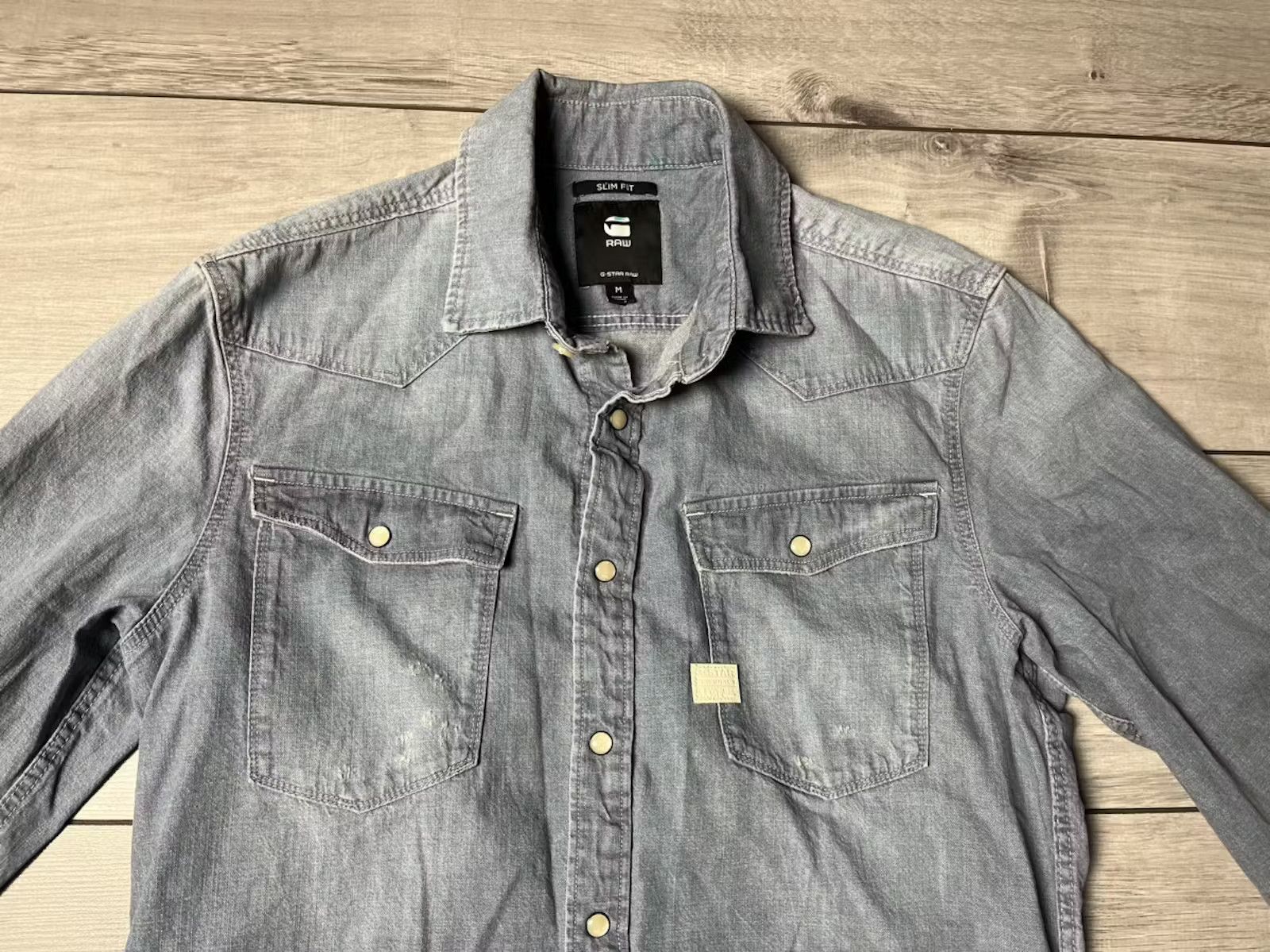 G-Star G star raw shirt denim slim fit overshirt size Medium Size US M / EU 48-50 / 2 - 3 Thumbnail