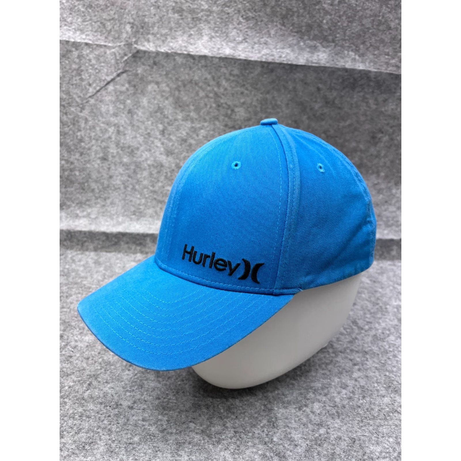 Hurley Hurley Hat Cap Fitted XL Adult Blue Cotton Blend Stretch Dri-Fit Skate Baseball Cap Mens Size ONE SIZE - 4 Thumbnail