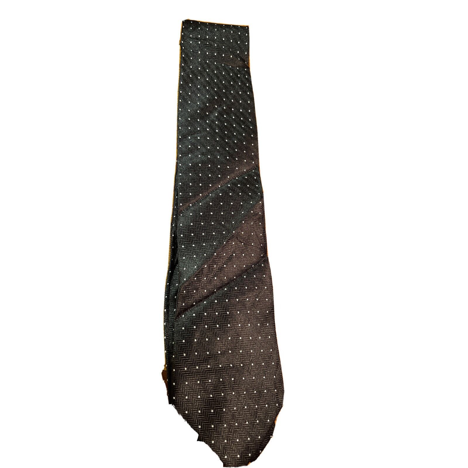 Roundtree & Yorke Roundtree Yorke Men’s Black White Dot Silk Geometric Necktie Size ONE SIZE - 1 Thumbnail