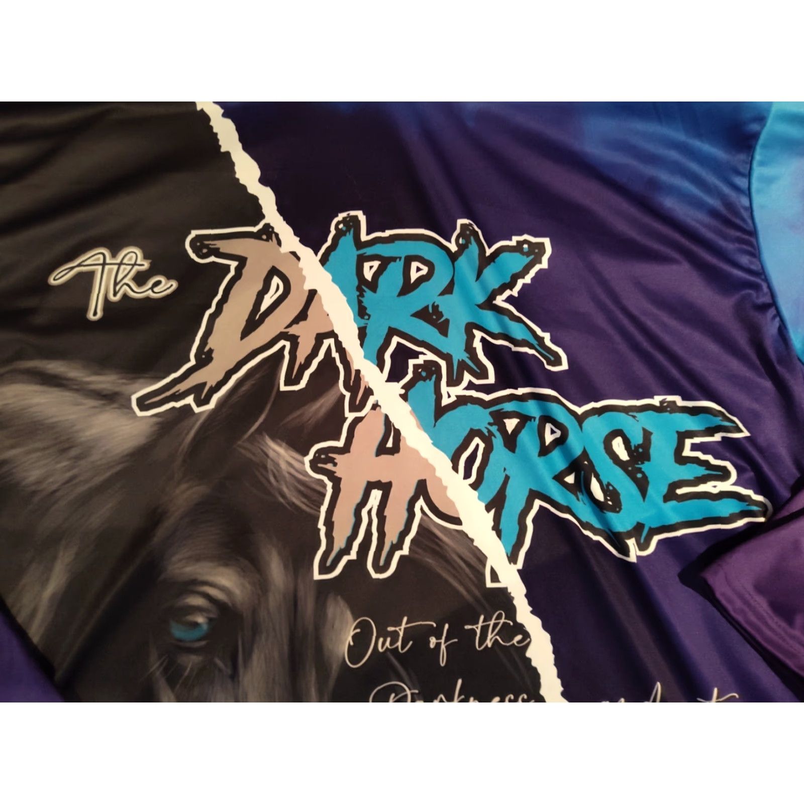 Vintage VINTAGE The Dark Horse Hoodie AOP Purple 3XL Men Pullover Hooded Lightweight Breathable Sports Team Horse Theme Mens Size US XXL / EU 58 / 5 - 4 Thumbnail