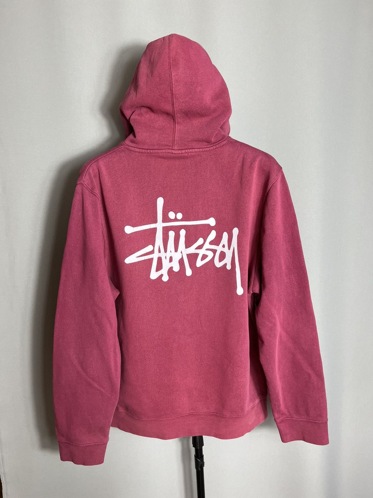 Stussy Stussy Hoodie 2000s vintage mens USA pink cotton casual Size US L / EU 52-54 / 3 - 1 Thumbnail