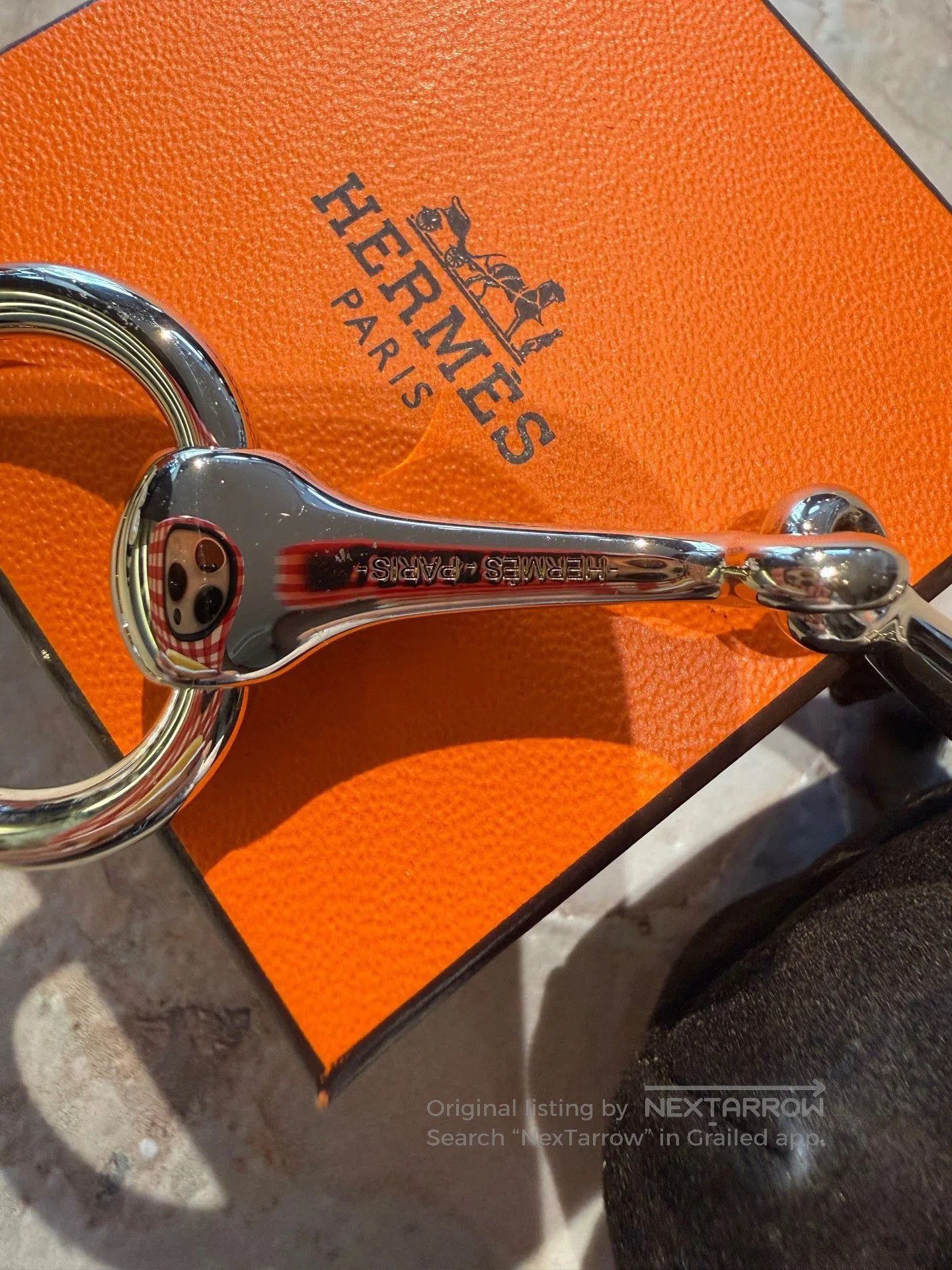 Hermes Hermes Mors Gold Scarf Buckle. Size ONE SIZE - 2 Thumbnail