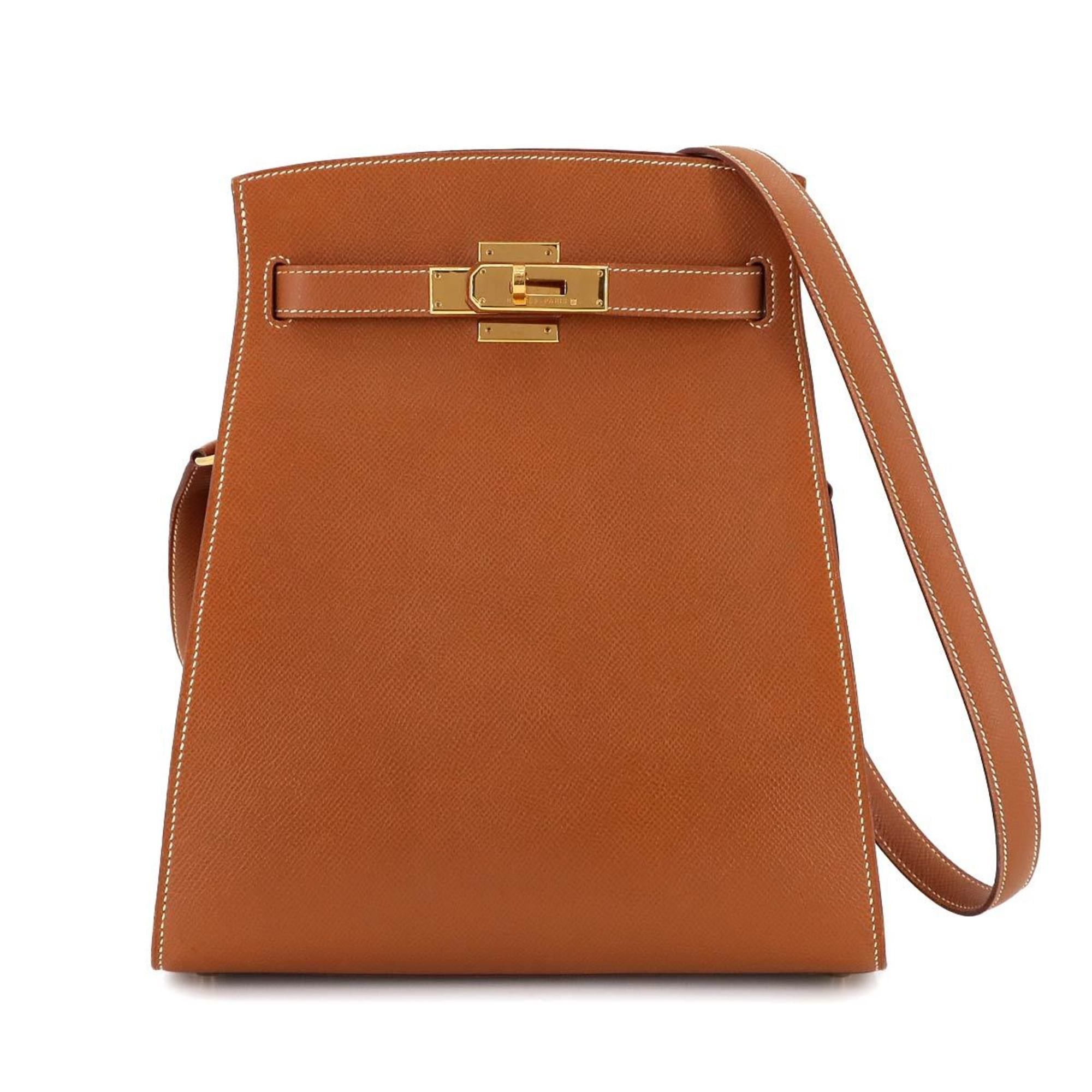 Hermes Kelly Sport Mm Shoulder Bag Cushvel Epsom Gold Hardware Z Stamp Made In 1996, Women's