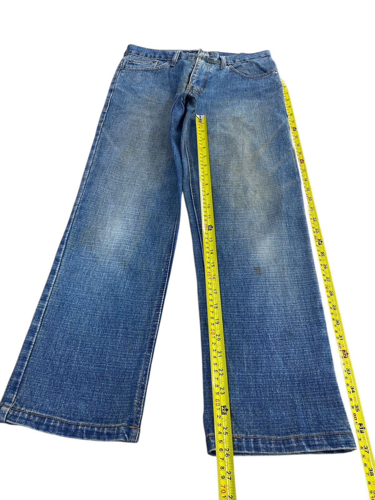 Japanese Brand Barcedons Japanese Brand Mud Faded Wash Style Loose Jeans Size US 30 / EU 46 - 7 Thumbnail
