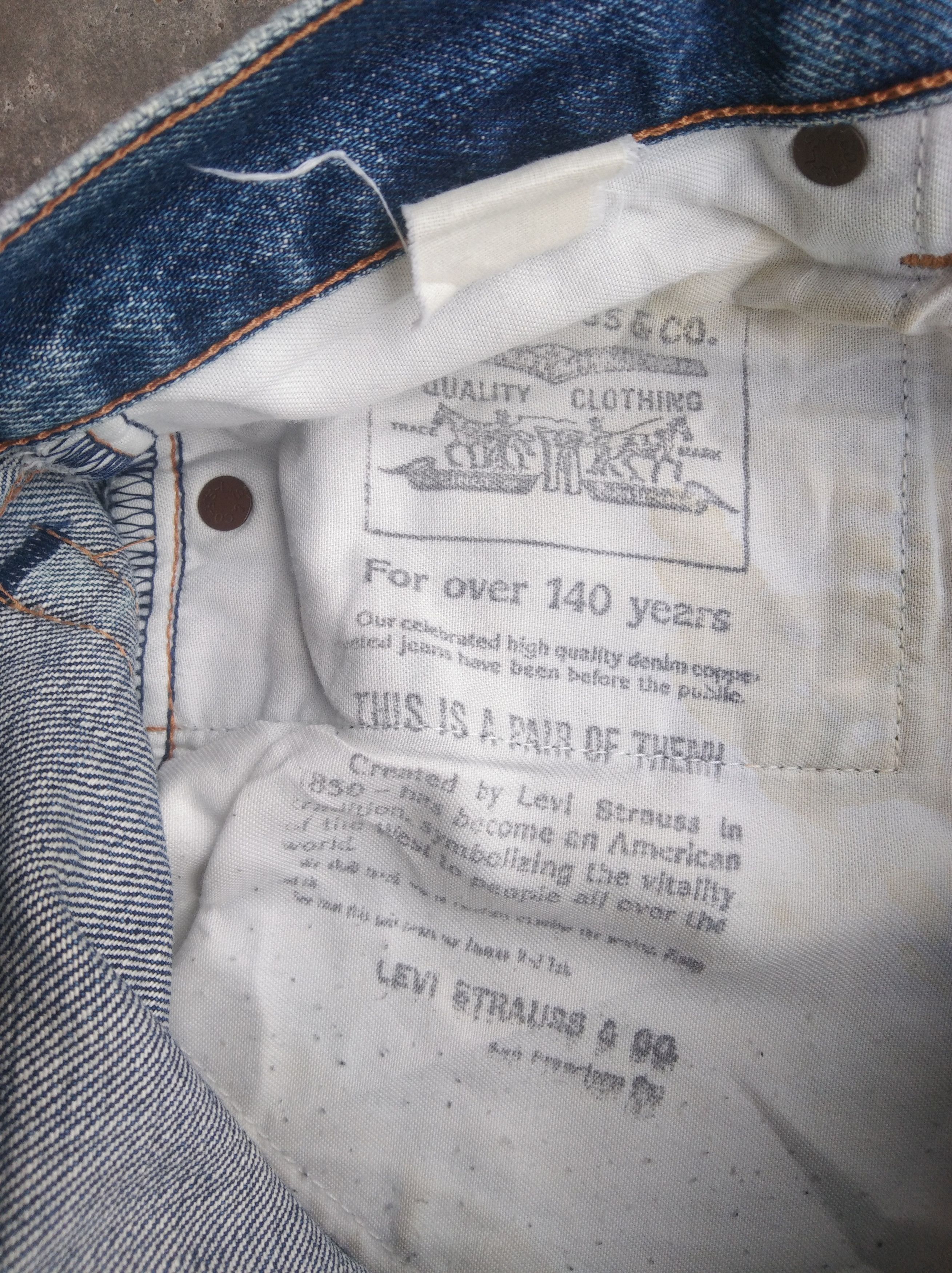 Levi's Vintage LVC 502 XX Levi's Big E Japan Selvedge Redline Jeans Size US 29 - 15 Thumbnail