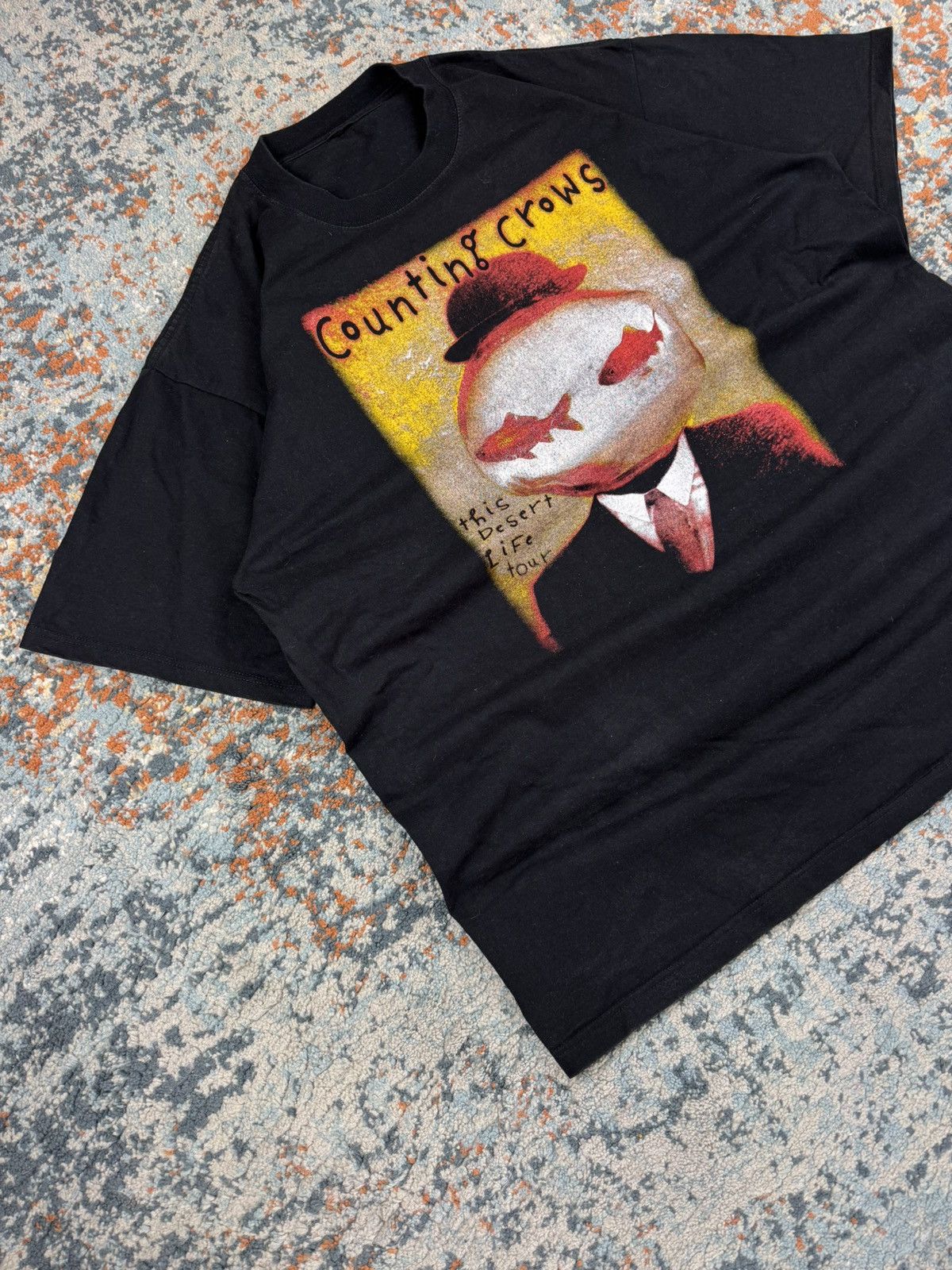 Band Tees × Vintage Vintage 90s Counting Crows this desert life tour graphic tee Size US XL / EU 56 / 4 - 3 Thumbnail
