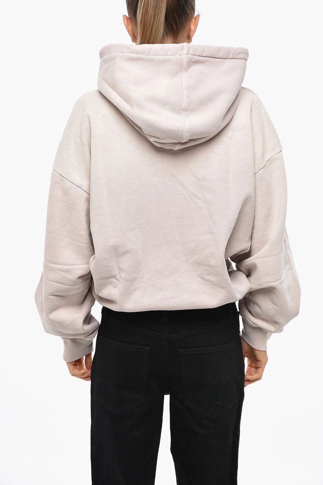 Off-White og1mm0426 Brushed Cotton Hoodie in Pink Size L / US 10 / IT 46 - 3 Thumbnail