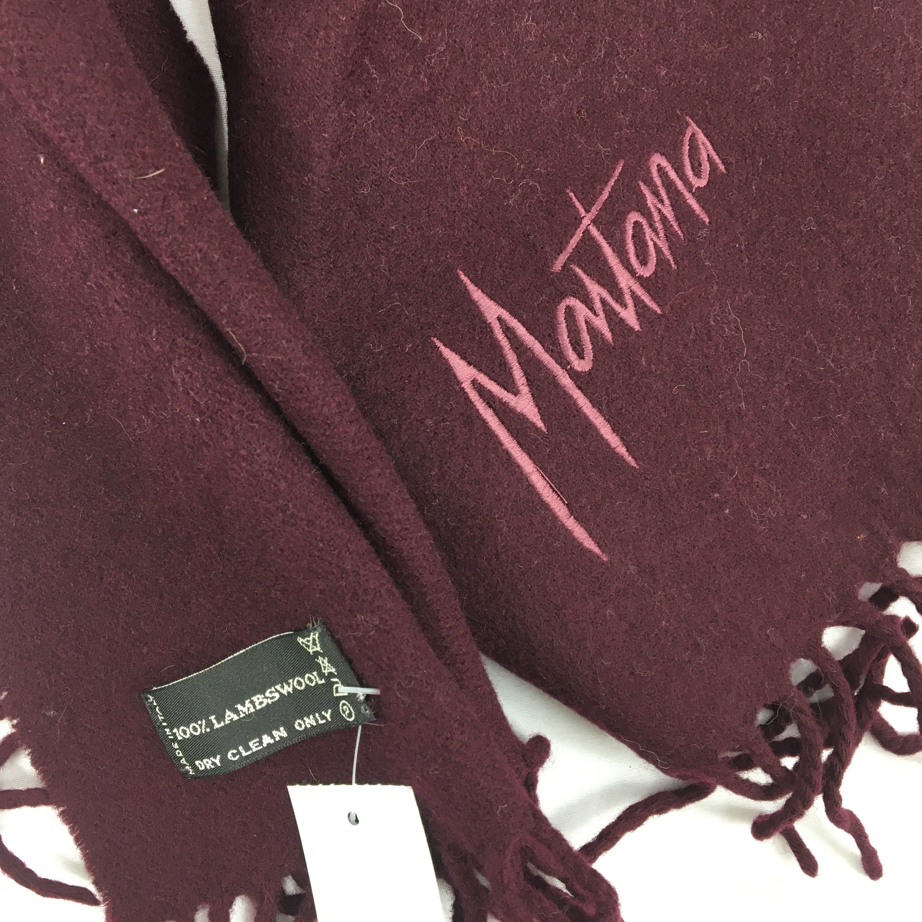 Japanese Brand Vintage Mantona Scarf Muffler Wool Winter Fringe Scarves . Size ONE SIZE - 5 Thumbnail