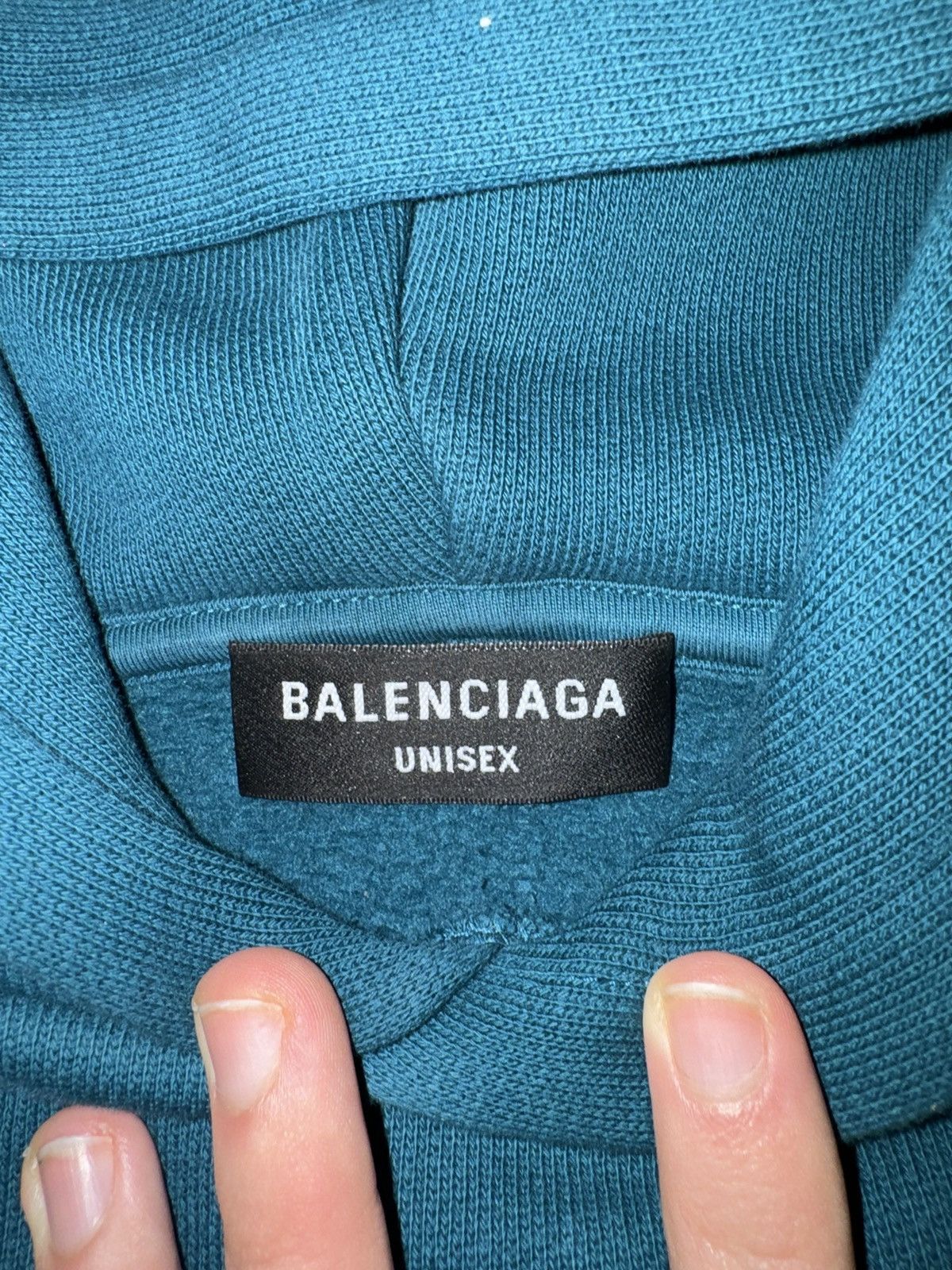Balenciaga Balenciaga Maison Fondee Blue Hoodie Size US XS / EU 42 / 0 - 4 Thumbnail