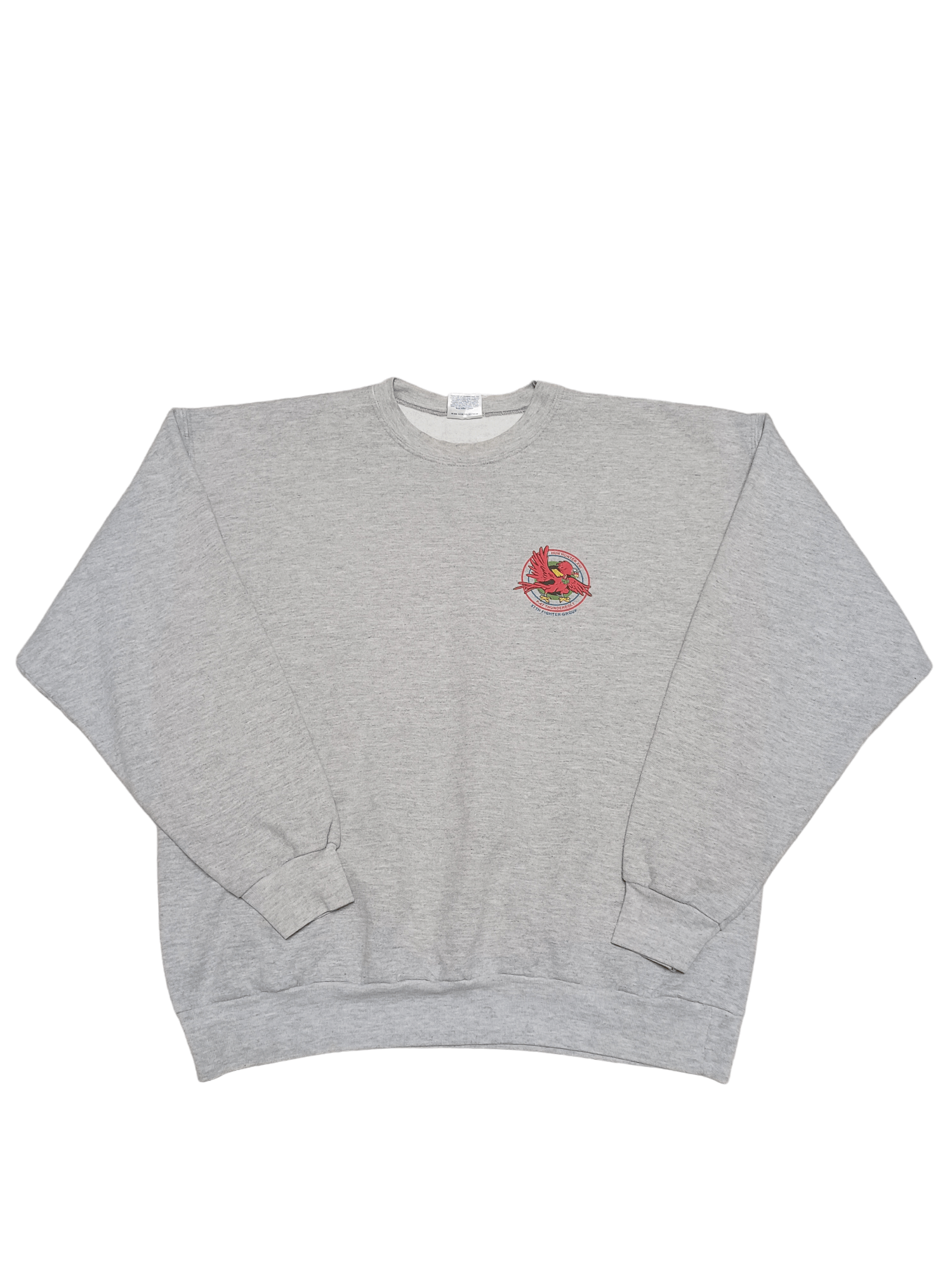 Hanes P-47 THUNDERBOLT BIG PRINT HANES VINTAGE MILITARY SWEATSHIRT Size US L / EU 52-54 / 3 - 4 Thumbnail