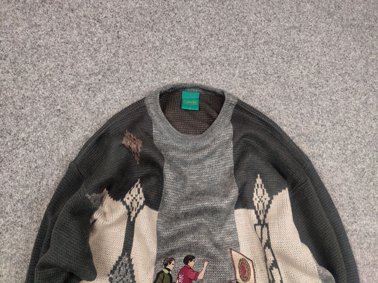 Japanese Brand Vintage 90's Canda Sweater with embroidered logo Japan Style Size US L / EU 52-54 / 3 - 4 Thumbnail