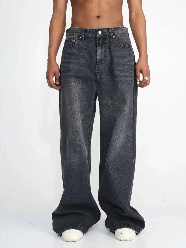 Japanese Brand Streetwear y2k washed wide-leg jeans Size US 30 / EU 46 - 2 Thumbnail