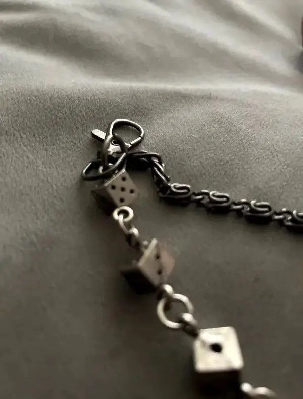 Japanese Brand Leather Goth Dice Wallet Belts Chain Size ONE SIZE - 6 Thumbnail