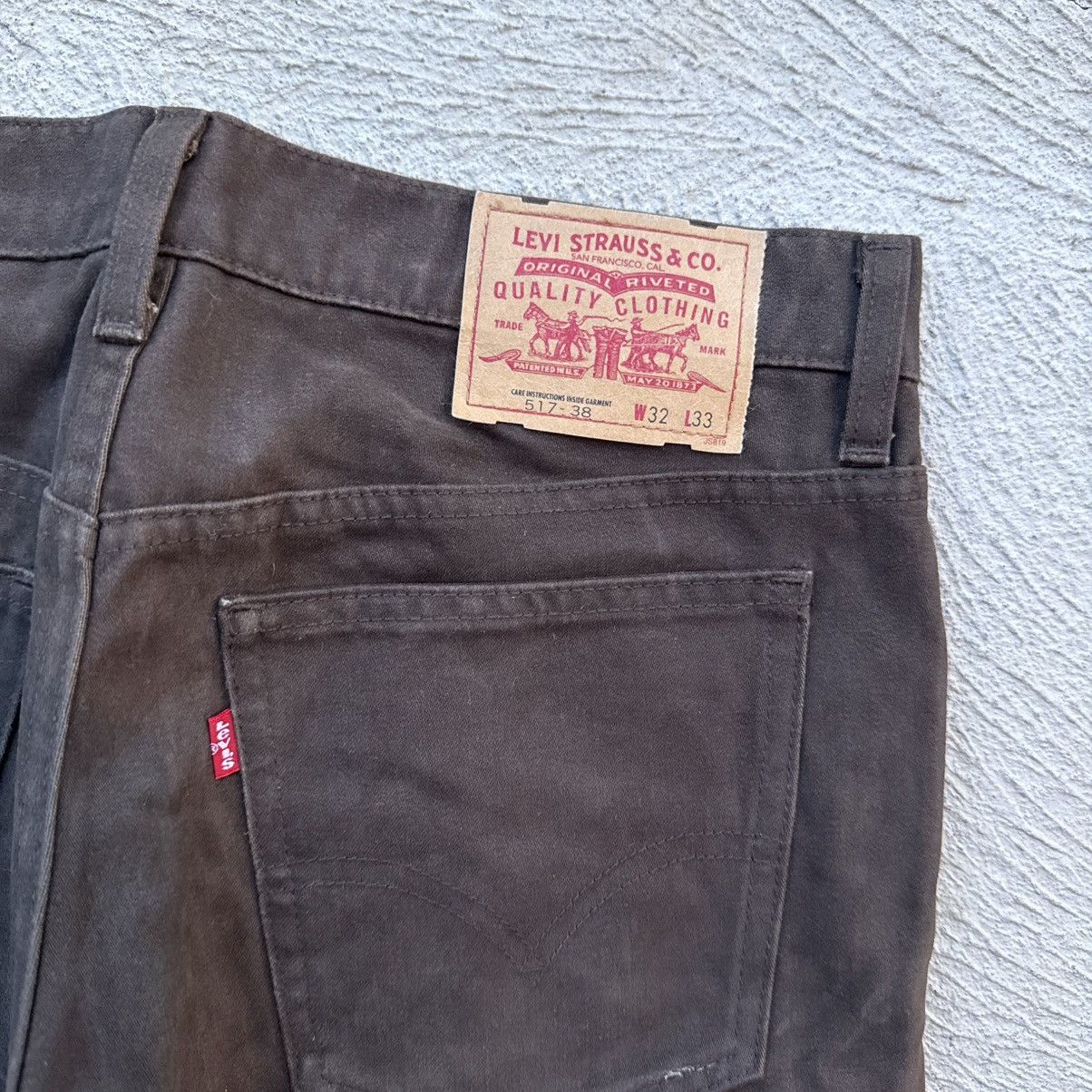 Levi's Vintage Clothing Levi 517-38 Moleskin Bootcut Flare Trousers Made in Japan Size US 32 / EU 48 - 6 Thumbnail