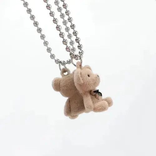 Jewelry Flocking Bear Pendant Necklaces Size ONE SIZE - 4 Thumbnail
