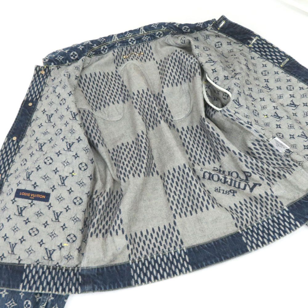 Louis Vuitton Louis Vuitton Giant Damier Monogram Denim Jacket Size US S / EU 44-46 / 1 - 5 Thumbnail