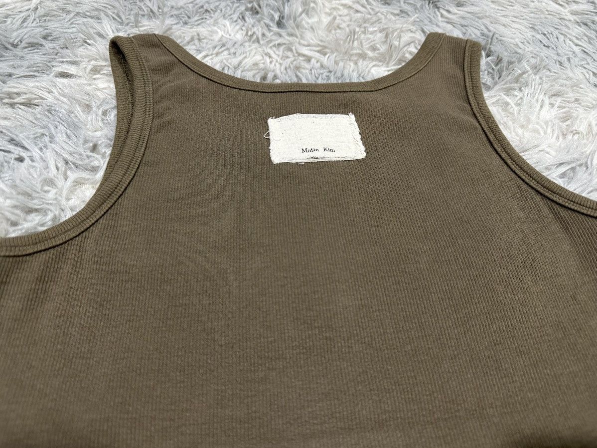 Matin Kim 🔥Y2K Vibe Matin Kim Logo Applique Ribbed Tank Top Size US M / EU 48-50 / 2 - 5 Thumbnail