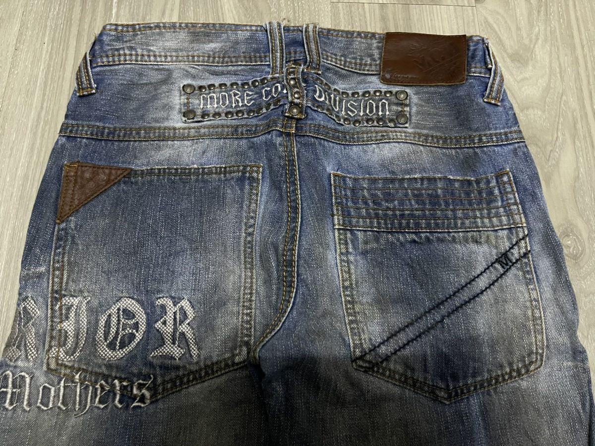 Designer × Japanese Brand MCD More Core Division - Japanese Jeans Wax Look Honeycomb Size US 30 / EU 46 - 8 Thumbnail