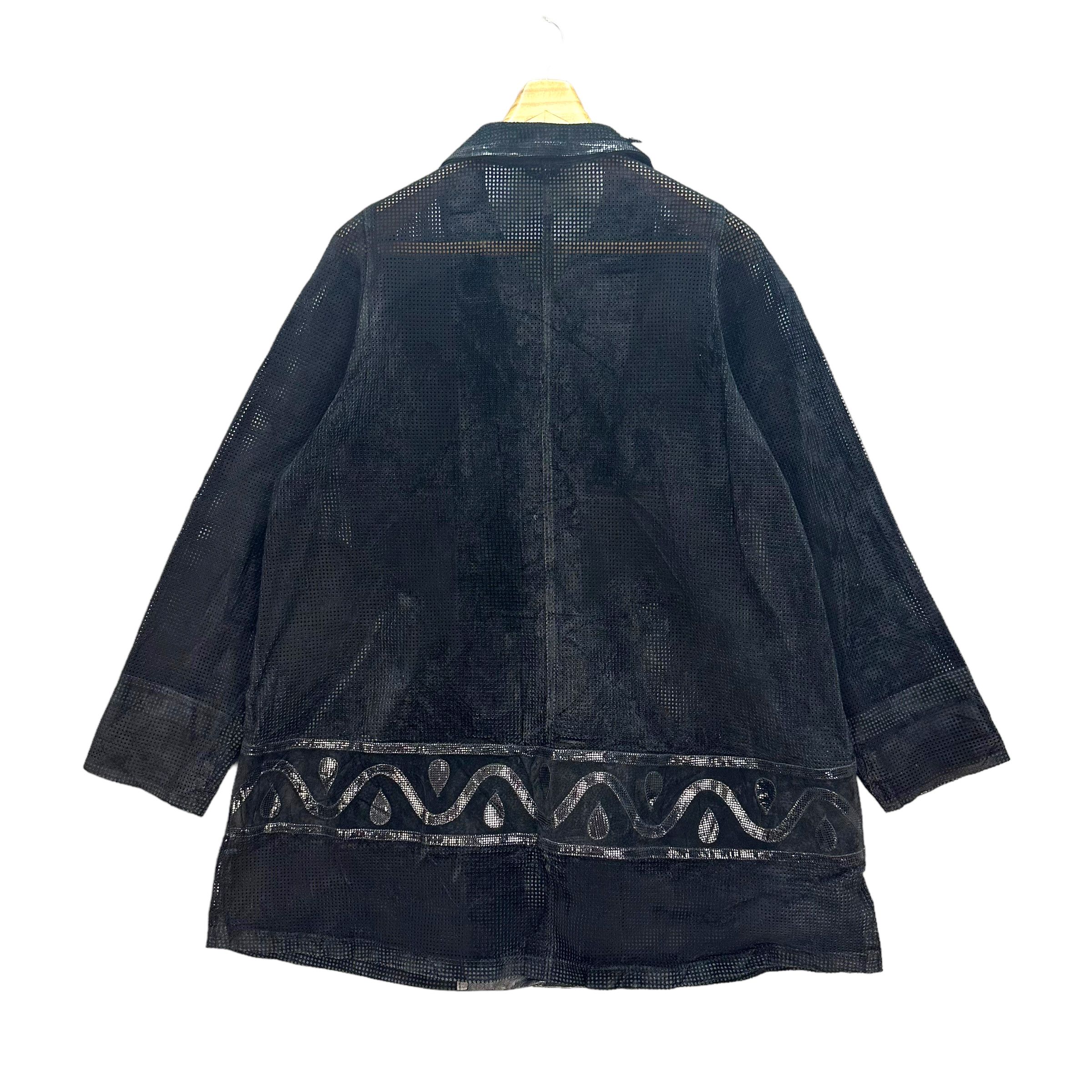 Japanese Brand TALK TO BY TOKYO FUR FULLY MESH LEATHER JACKET #7864-185 Size L / US 10 / IT 46 - 11 Thumbnail