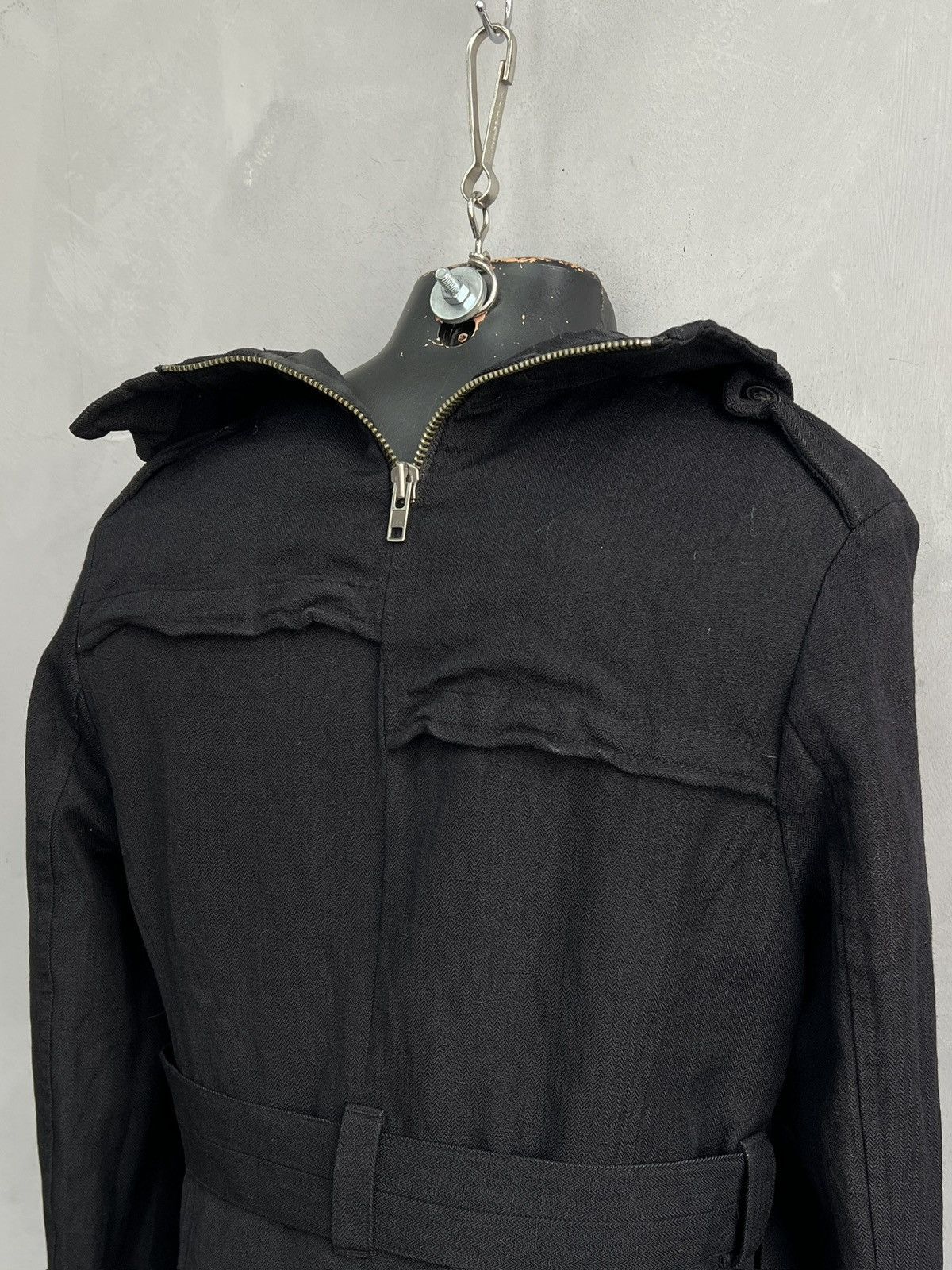 Allsaints Ann Demeulemeester style long coat black gothic style y2k Size US S / EU 44-46 / 1 - 9 Thumbnail