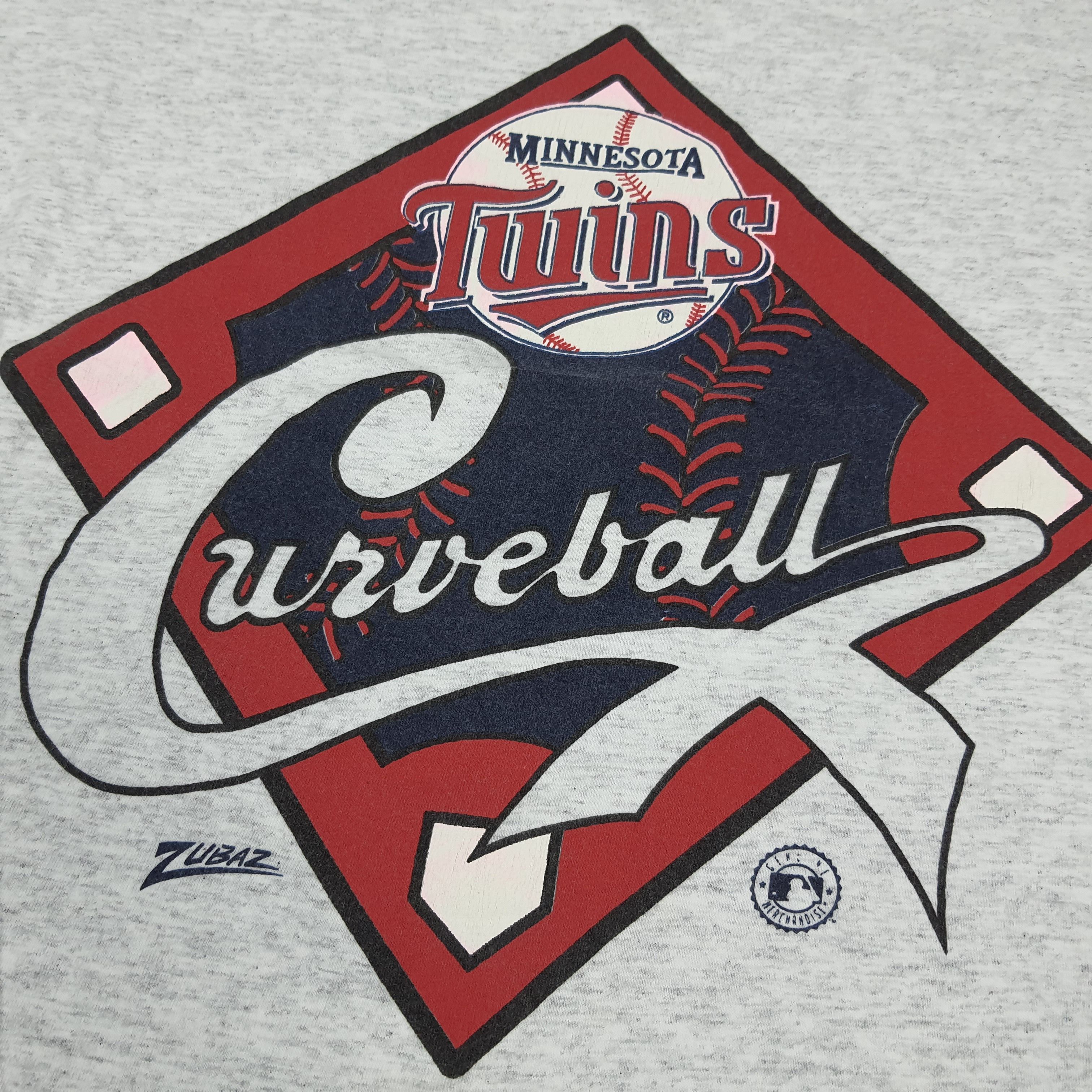 Vintage Zubaz Minnesota Twins Curveball Baseball T-shirt