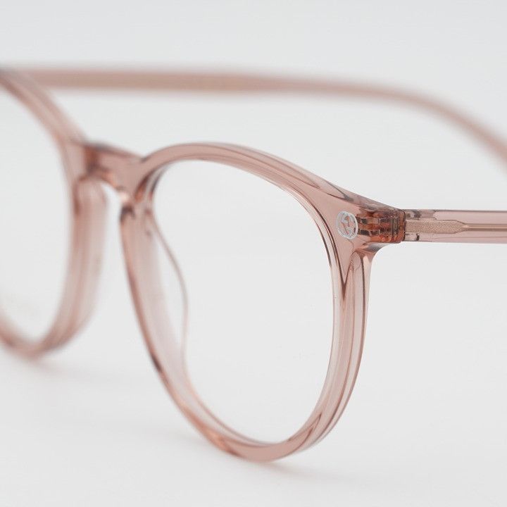 Gucci Gucci GG0027O 019 Eyeglasses Round Pink 50mm Frame Size ONE SIZE - 3 Thumbnail