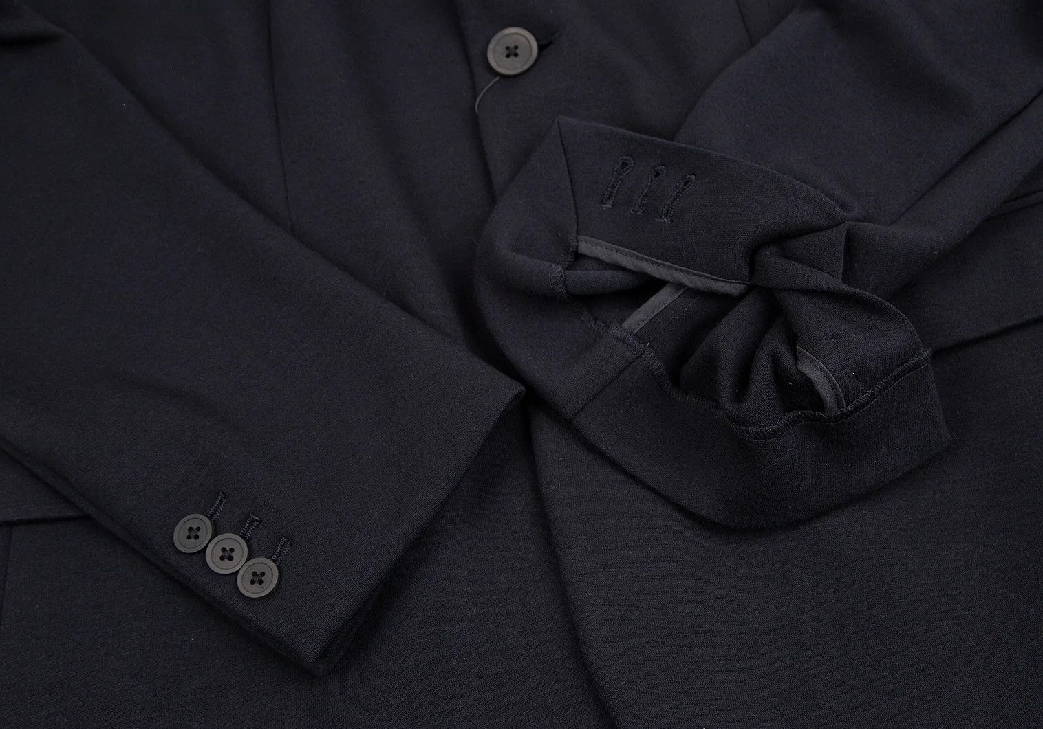Emporio Armani Stretch Mesh Back Jacket in Dark Navy, Size 54 Size US L / EU 52-54 / 3 - 8 Thumbnail