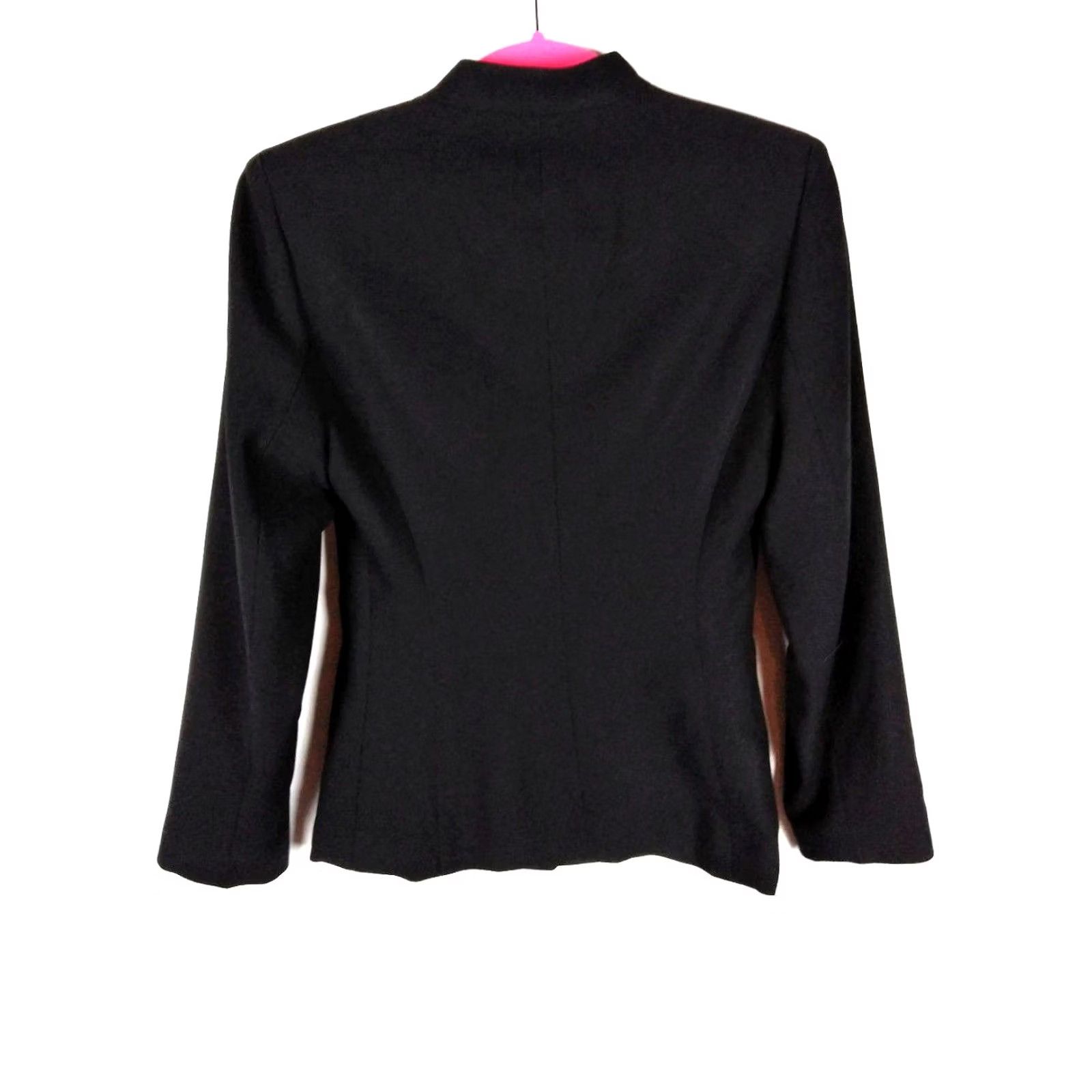 Kasper Kasper Blazer Jacket Womens 4 Black Lined Career Business 50% Nylon 50% Polyester Size S / US 4 / IT 40 - 7 Thumbnail