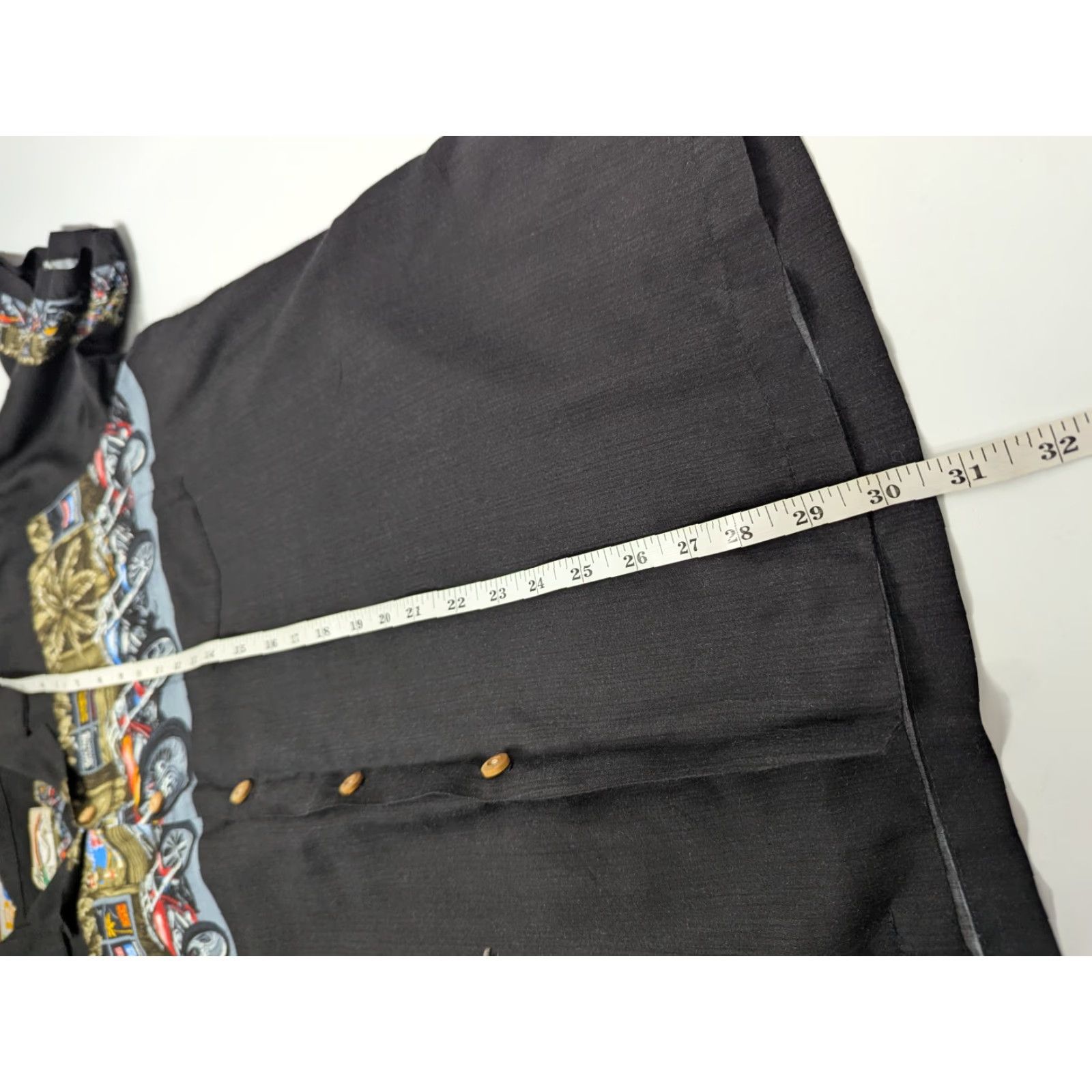 Paradise Found Vintage Paradise Found Mens Hawaiian Shirt Black Motorcycles Aloha Rayon Cotton Button-Up Short Sleeve L Spring Summer Mens Size US L / EU 52-54 / 3 - 4 Thumbnail
