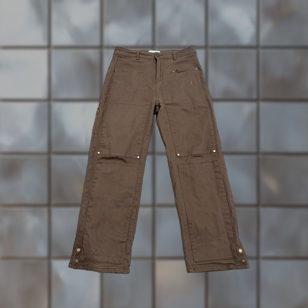 Doublet Profound Pants Mens Casual Brown 30 Regular 27 Inseam Double Knee Vintage No Size US 30 / EU 46 - 1 Thumbnail